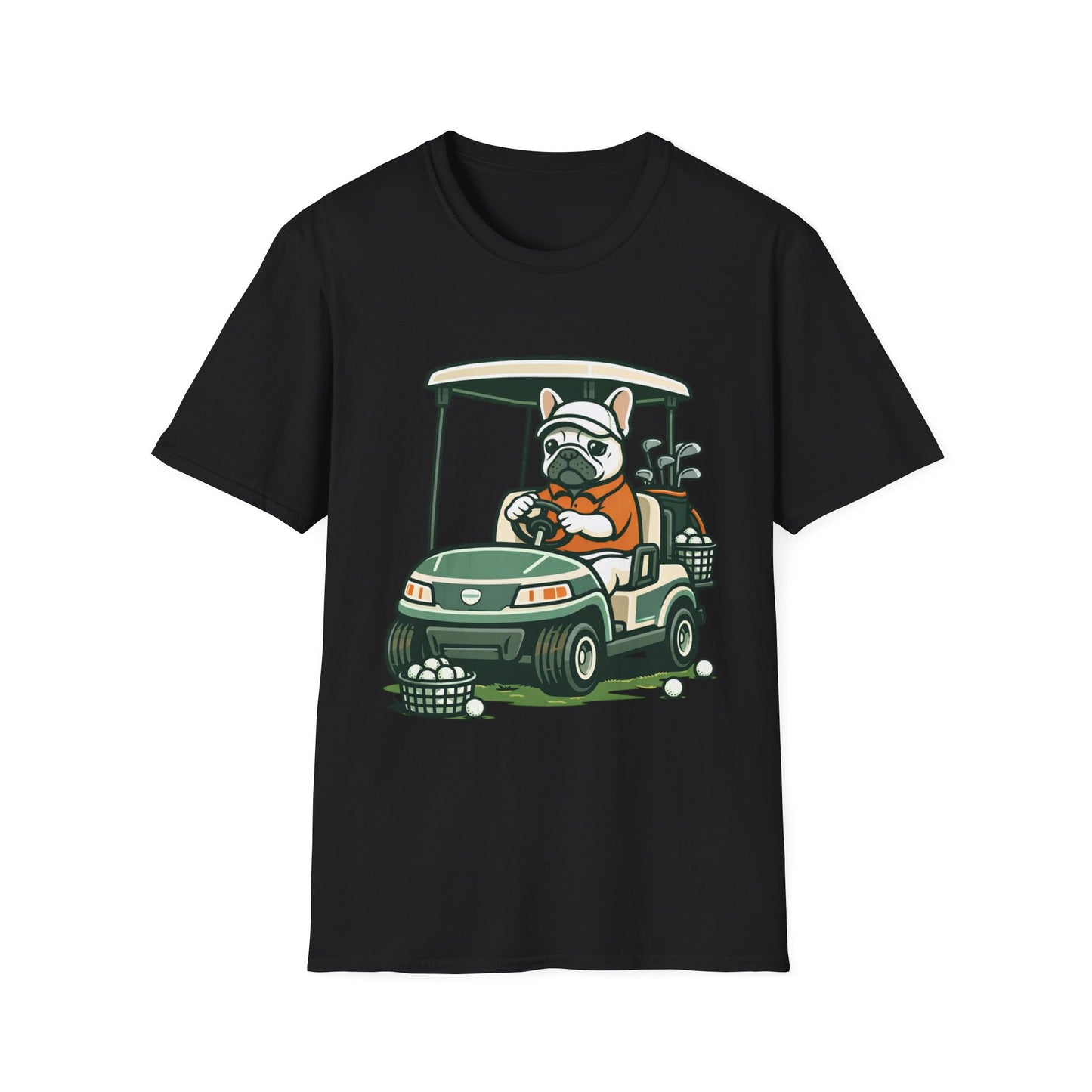 French Bulldog Golf Cart Shirt, Funny Golf Frenchie Tee, Golf Lover Gift, Frenchie Golfer T-Shirt, Golf Cart Dog Shirt, Golf Dad Gift, Cute French Bulldog Apparel