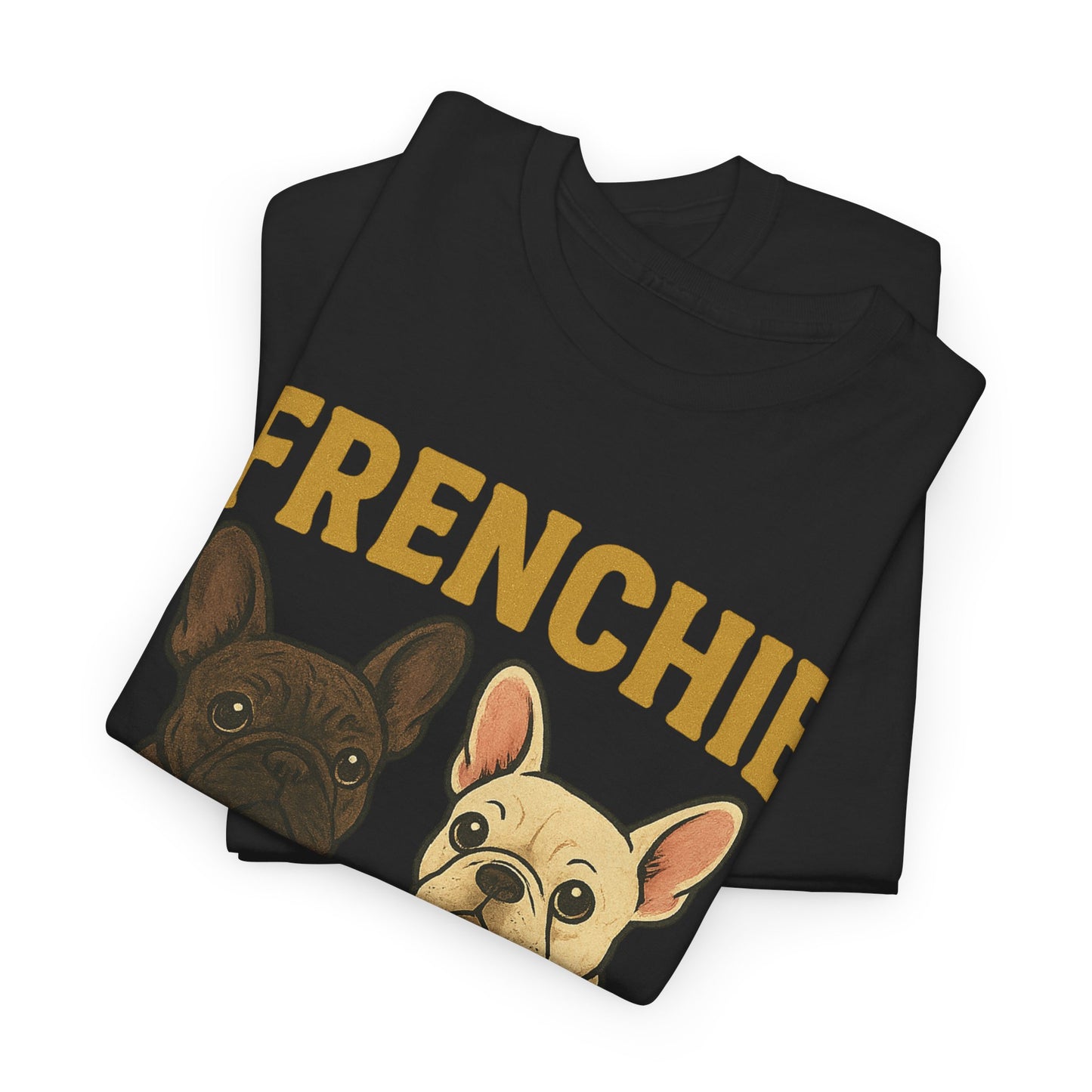 Frenchie Squad T-Shirt | Matching French Bulldog Lover Tee | Retro Dog Mom & Dad Shirt | Cute Frenchie Crew Top | Brindle & Cream Bulldog Graphic
