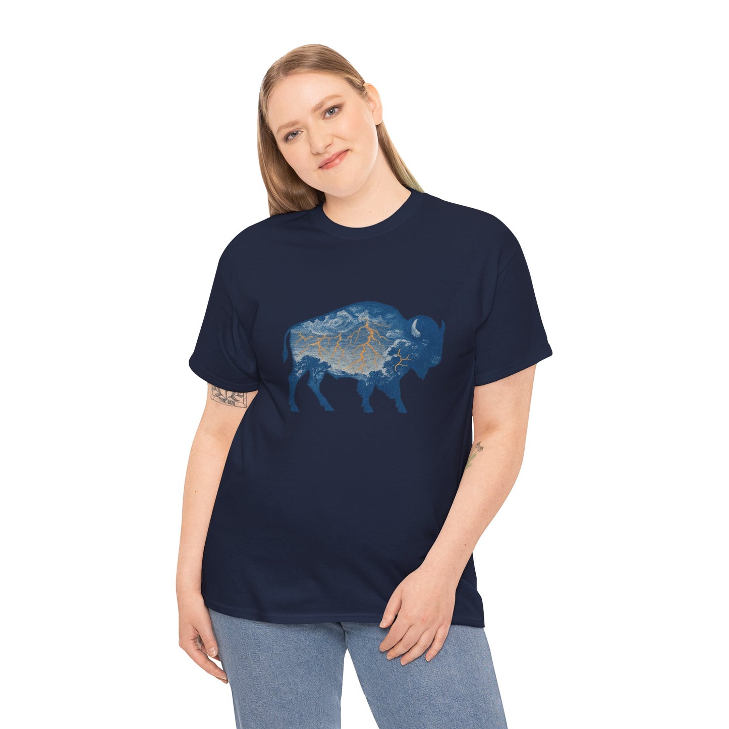 Thunder Bison Lightning T-Shirt | Oklahoma City Basketball Inspired Tee | OKC Game Day Shirt