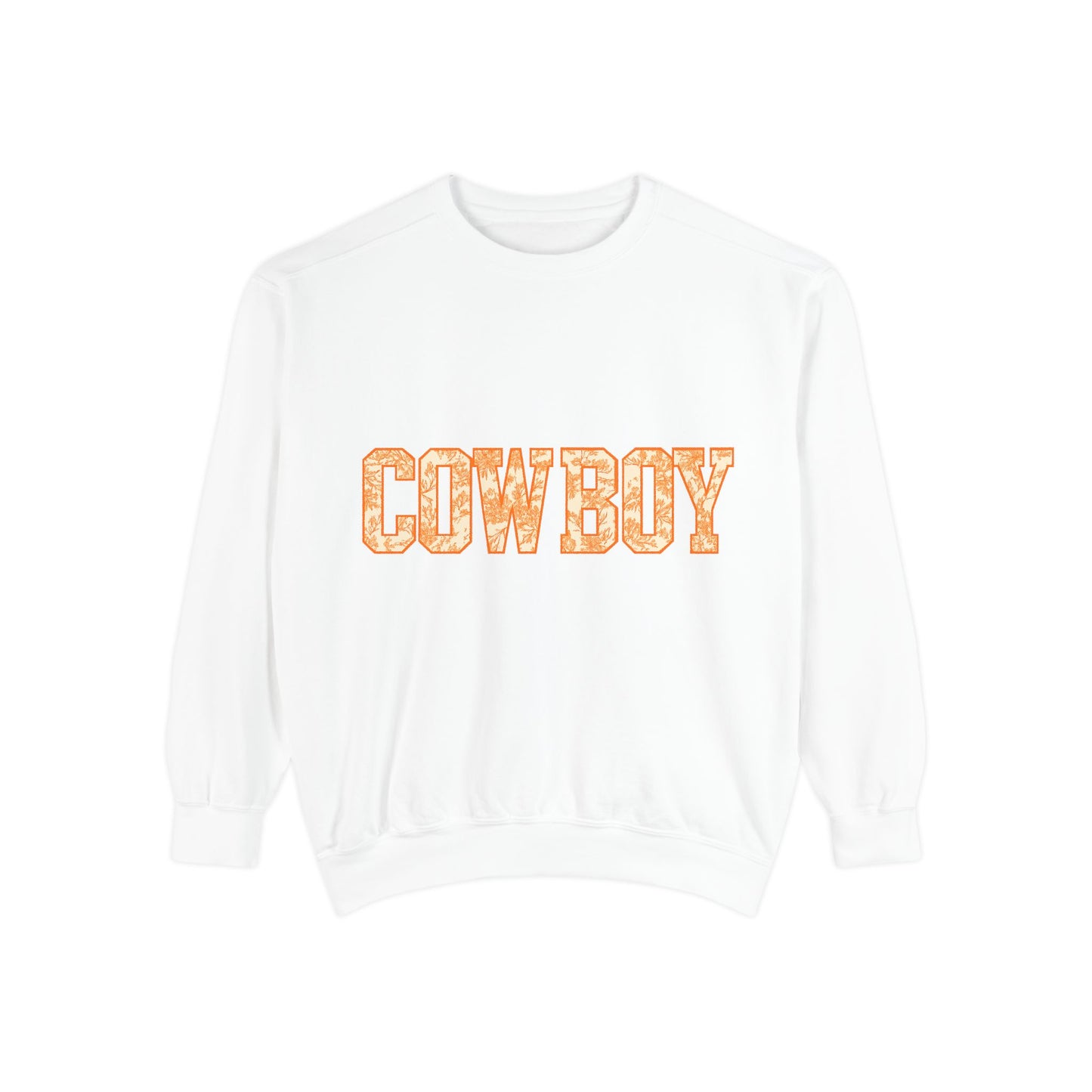 Toile Cowboy Sweatshirt | Oklahoma Game Day Pullover | Oklahoma Cowboy Country Crewneck | Western Toile Graphic Sweater