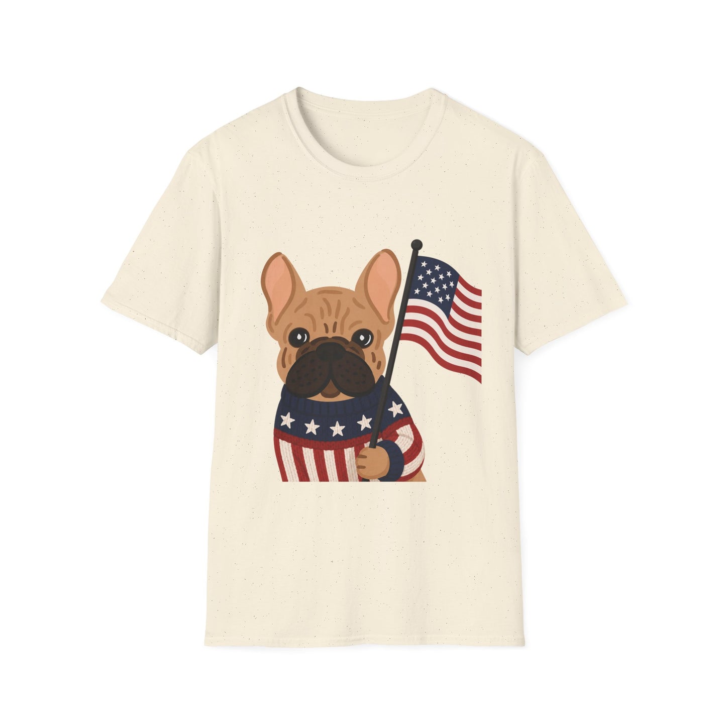 Patriotic French Bulldog Shirt, American Flag Frenchie Tee, 4th of July Dog Shirt, USA French Bulldog Shirt, Independence Day Frenchie, Dog Lover Gift, Patriotic Puppy Tee
