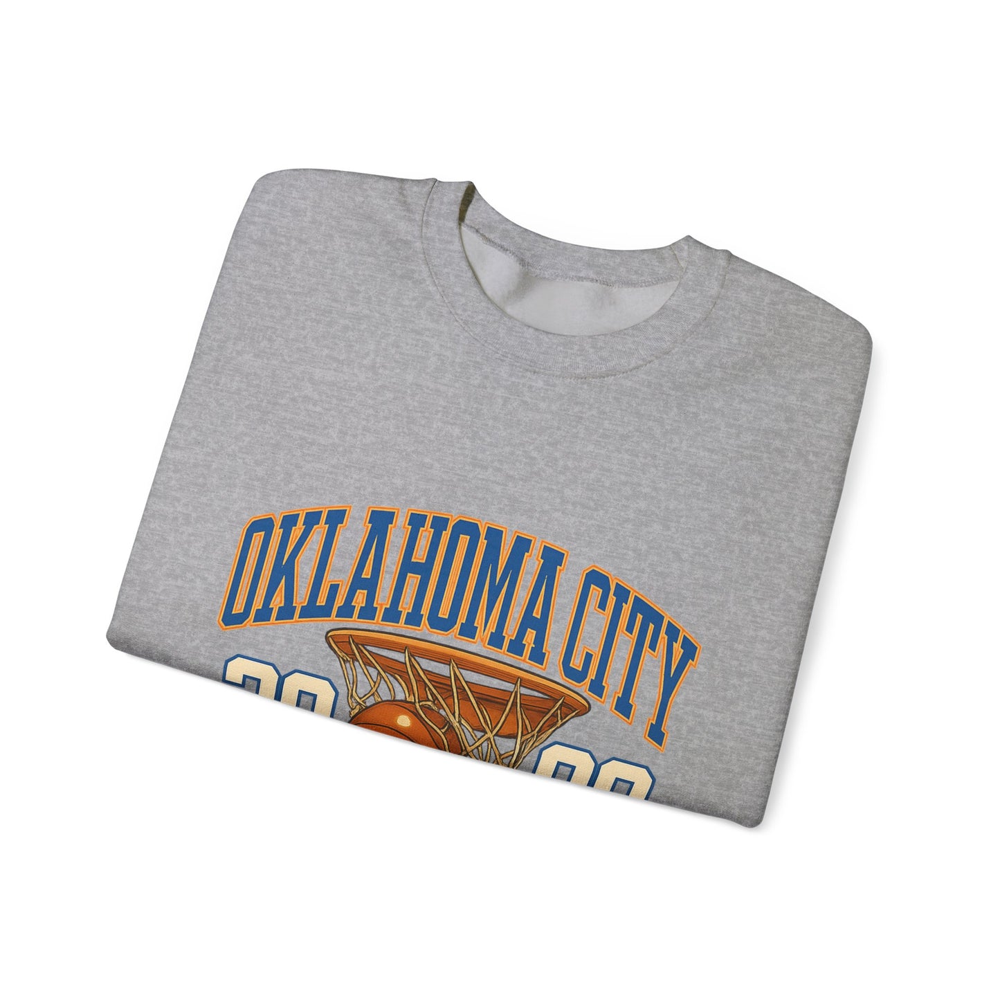 Oklahoma City Basketball Sweatshirt, Unisex Crewneck, Sports Fan Gift, Casual Wear, Basketball Apparel, Team Pride