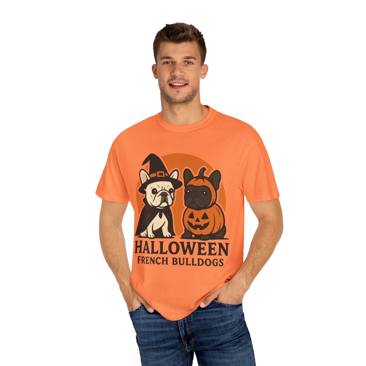 French Bulldog Halloween Sweatshirt | Spooky Frenchie Pullover | Ghost Dog Lover Crewneck | Cute Pumpkin Fall Sweater