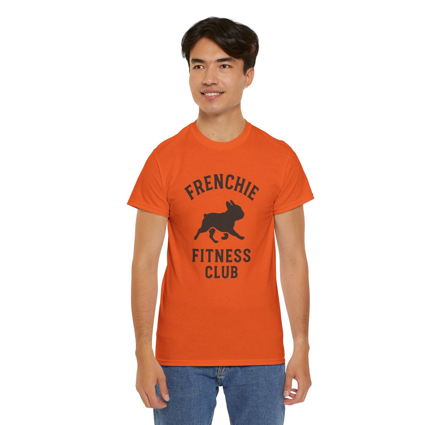 Frenchie Fitness Club T-Shirt | Funny French Bulldog Gym Tee | Dog Lover Workout Shirt | Frenchie Mom Gift | Cute Fitness Dog Graphic Tee