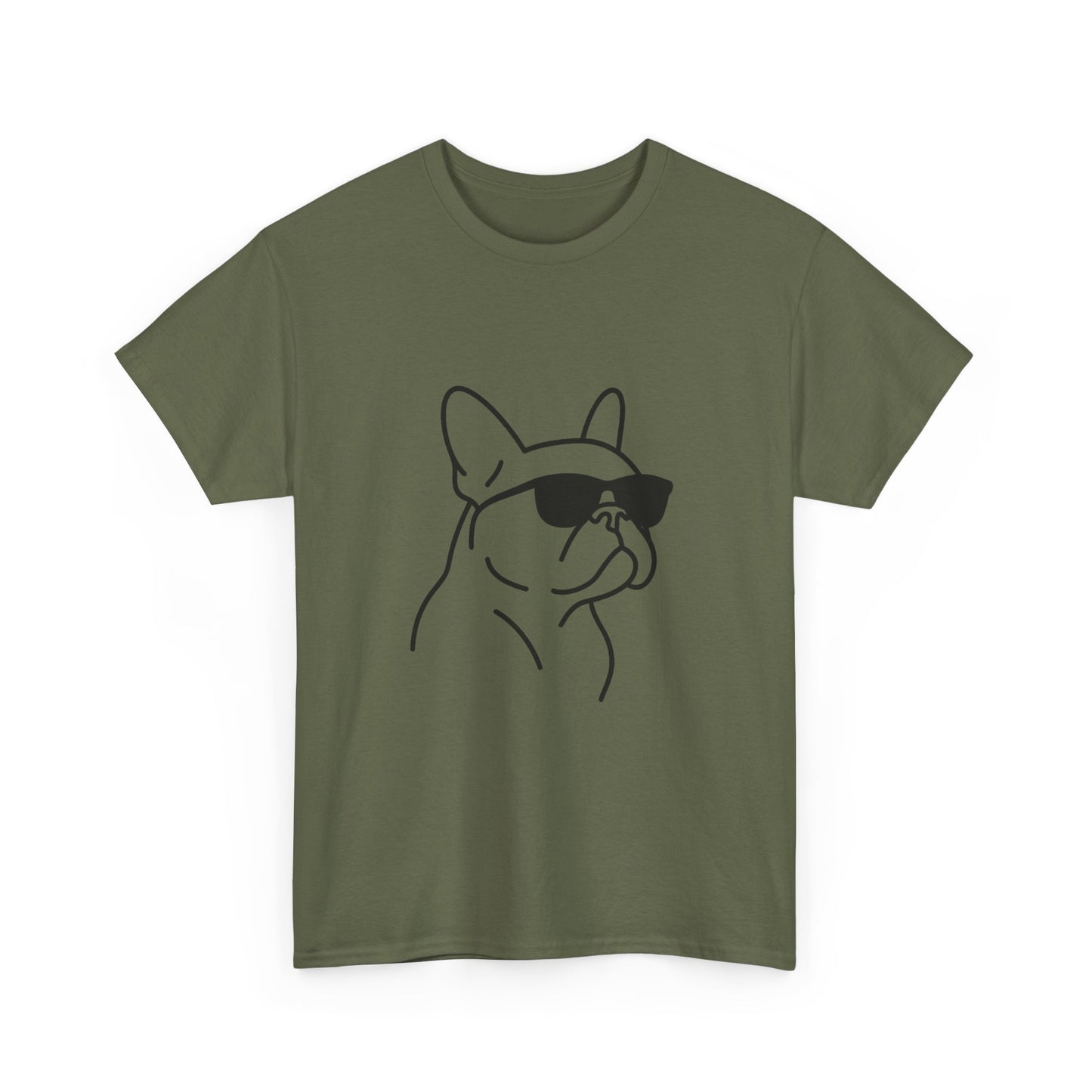 Cool Frenchie Line Art T-Shirt | Minimalist French Bulldog Tee | Dog Lover Gift | Frenchie Mom Shirt | Cute Pet Outline Graphic Tee