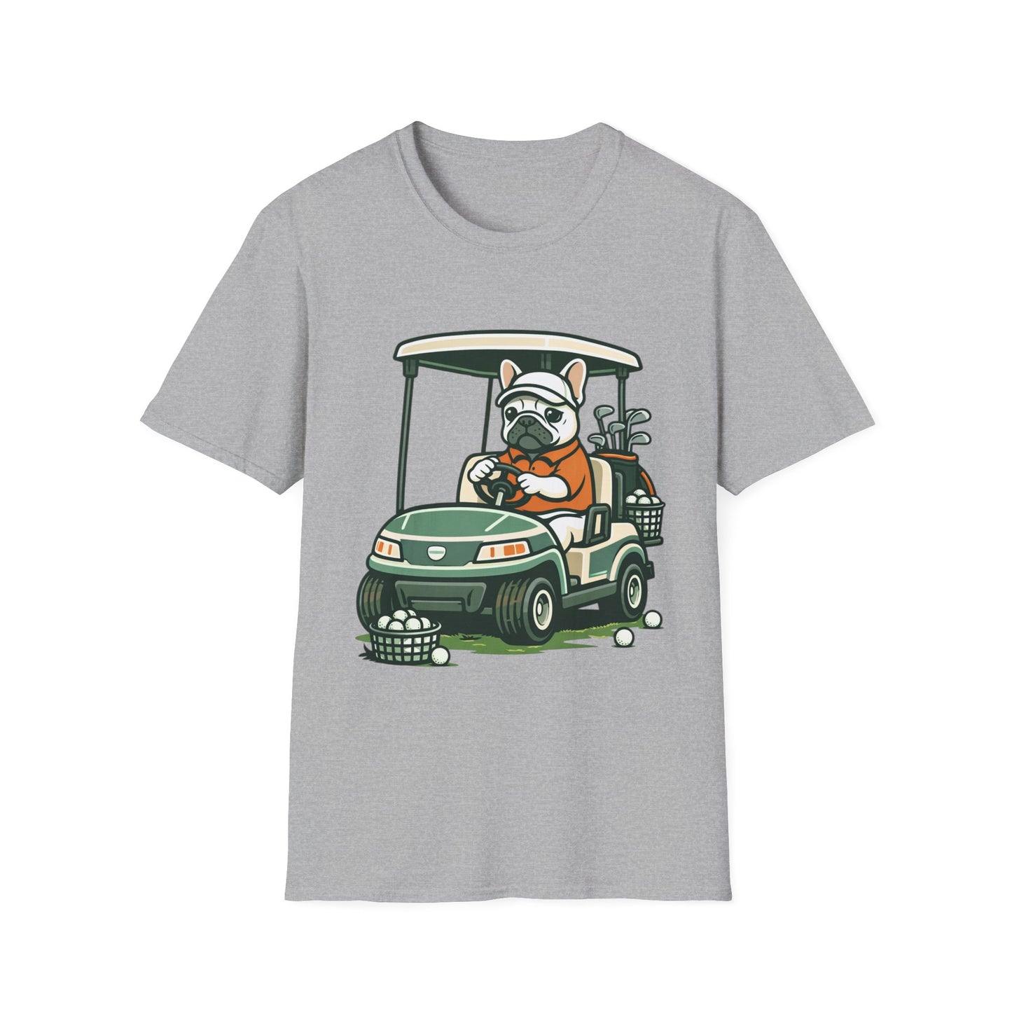 French Bulldog Golf Cart Shirt, Funny Golf Frenchie Tee, Golf Lover Gift, Frenchie Golfer T-Shirt, Golf Cart Dog Shirt, Golf Dad Gift, Cute French Bulldog Apparel
