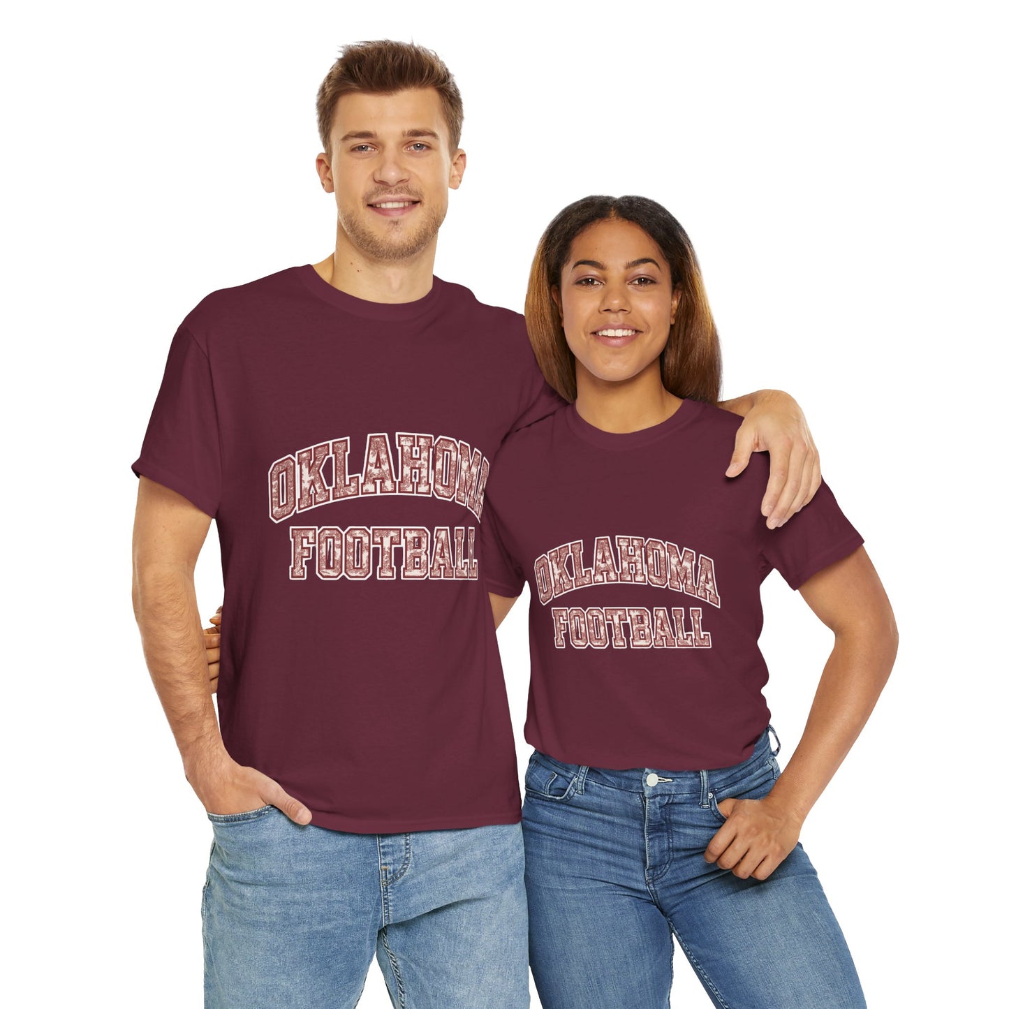 Oklahoma Football T-Shirt – Vintage Collegiate Style OU Game Day Tee, Retro Sports Shirt for Fans and Students