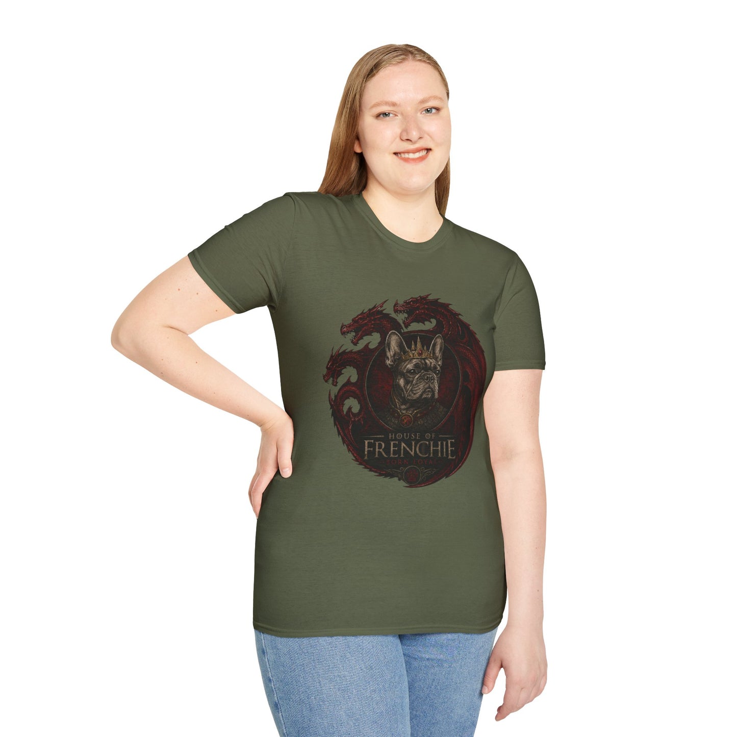 Frenchie Dragon T-Shirt — Gothic French Bulldog Illustration Tee