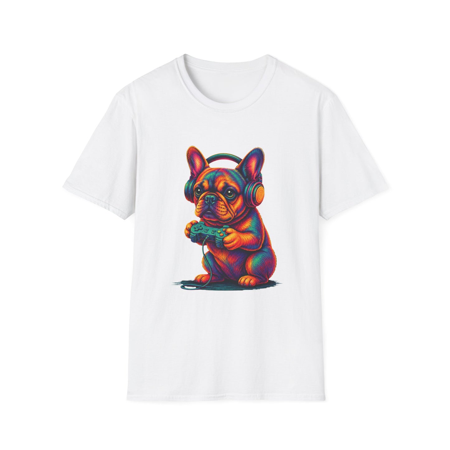 French Bulldog Gamer Shirt, Gaming Frenchie Tee, Gamer Dog Shirt, Video Game Lover Gift, Frenchie Gamer Gift, Cute French Bulldog Shirt, Dog Lover Tee
