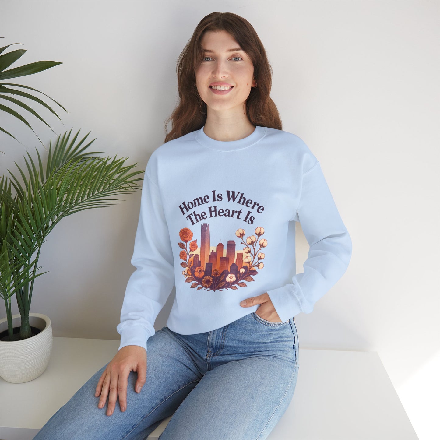 Home Is Where the Heart Is Oklahoma City Sweatshirt| OKC Pride Shirt | Oklahoma Love Sweatshirt