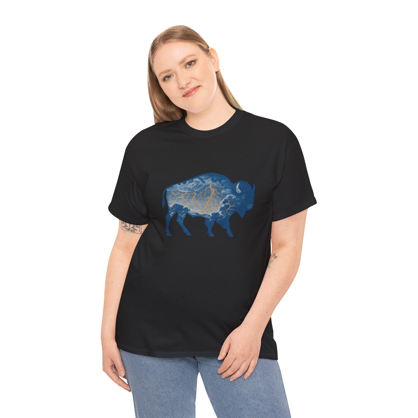 Thunder Bison Lightning T-Shirt | Oklahoma City Basketball Inspired Tee | OKC Game Day Shirt