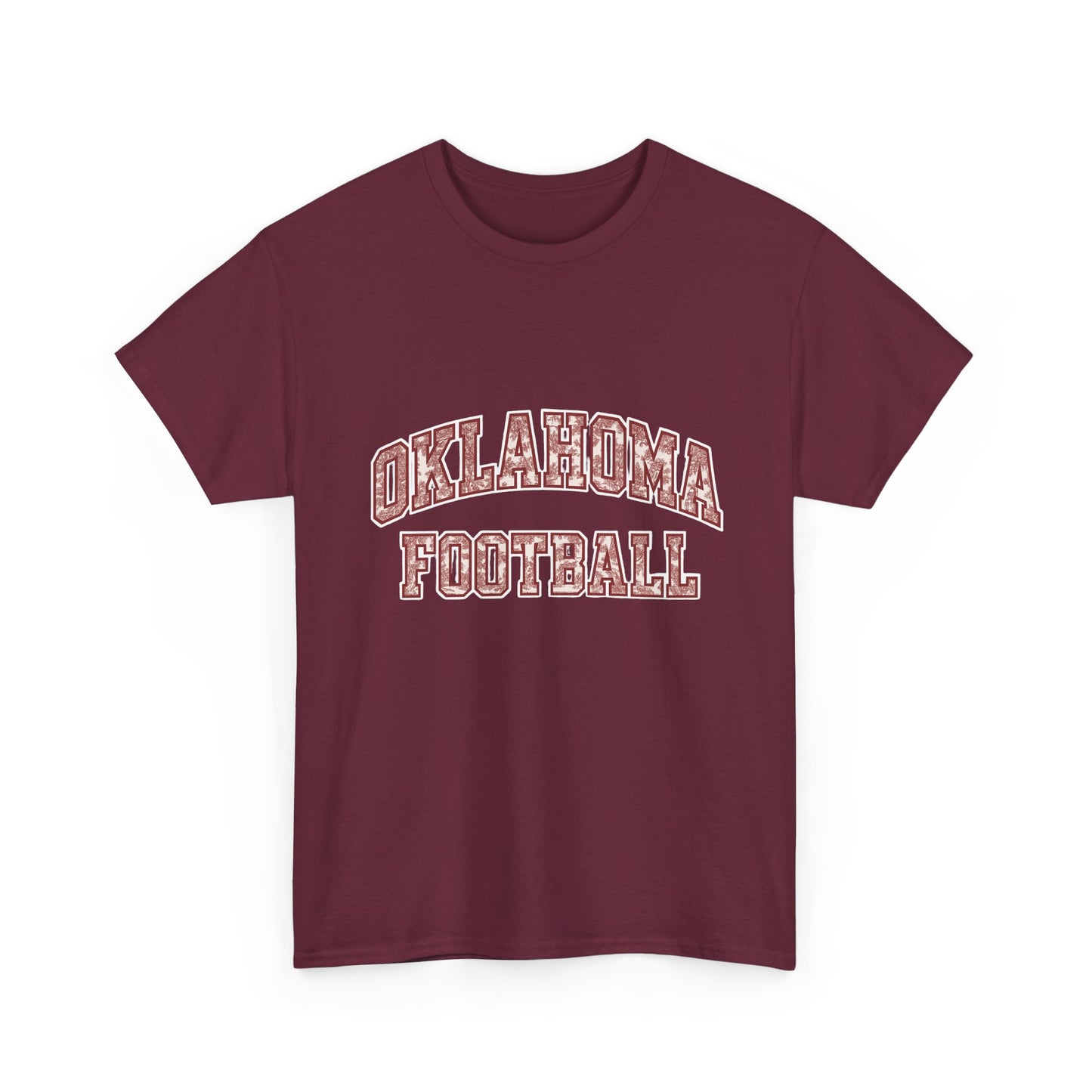 Oklahoma Football T-Shirt – Vintage Collegiate Style OU Game Day Tee, Retro Sports Shirt for Fans and Students