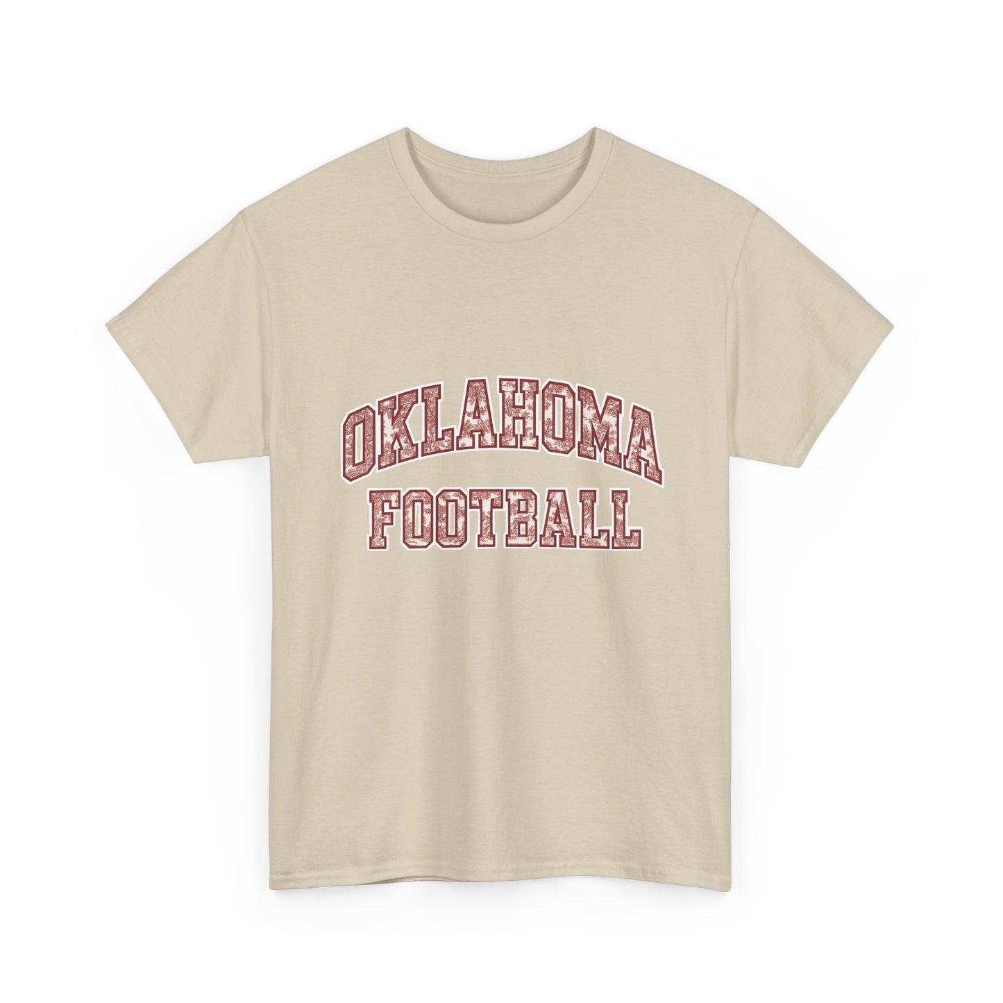 Oklahoma Football T-Shirt – Vintage Collegiate Style OU Game Day Tee, Retro Sports Shirt for Fans and Students