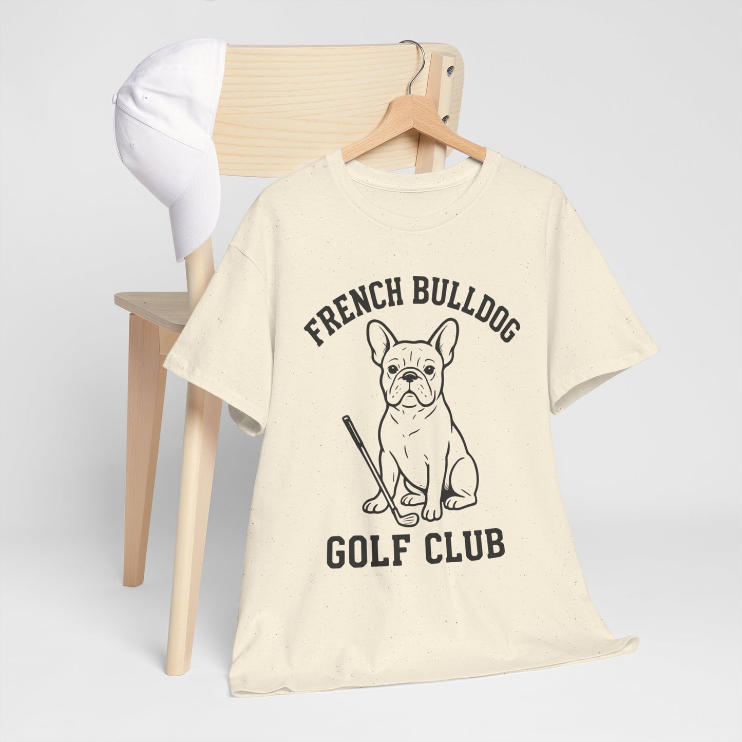 French Bulldog Golf Club Shirt | Frenchie Golf Tee | Frenchie Lover Gift | Dog Dad Golf Shirt | Dog Mom Golf Apparel | Retro Line Art Bulldog Tee