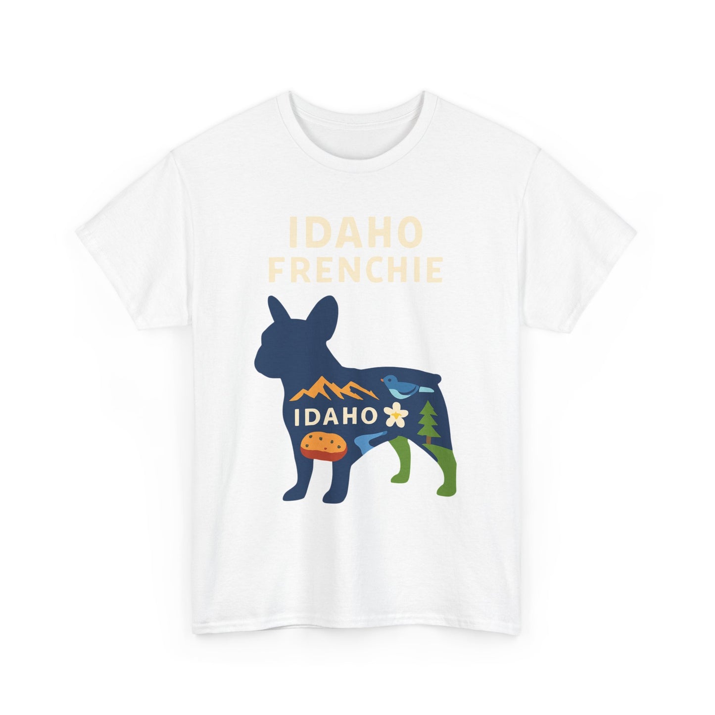 Idaho Frenchie T-Shirt | Idaho Dog Lover Tee | French Bulldog State Shirt | Idaho Gift for Frenchie Owners | Cute Frenchie Graphic Tee