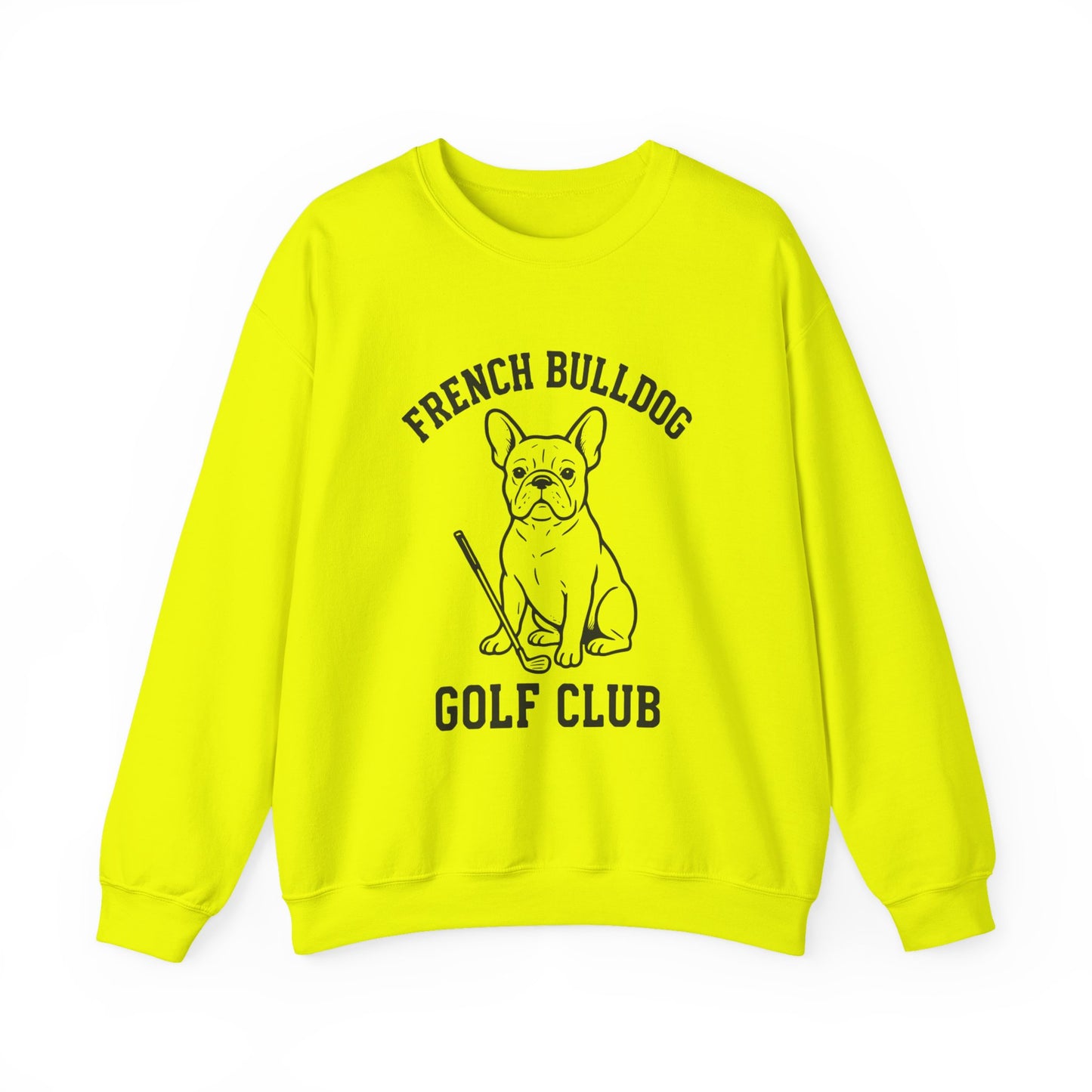 French Bulldog Golf Club Sweatshirt | Frenchie Golf Crewneck | Cute Dog Golfer Sweater | Frenchie Lover Gift | Golf Dog Apparel | Pet Lover Pullover