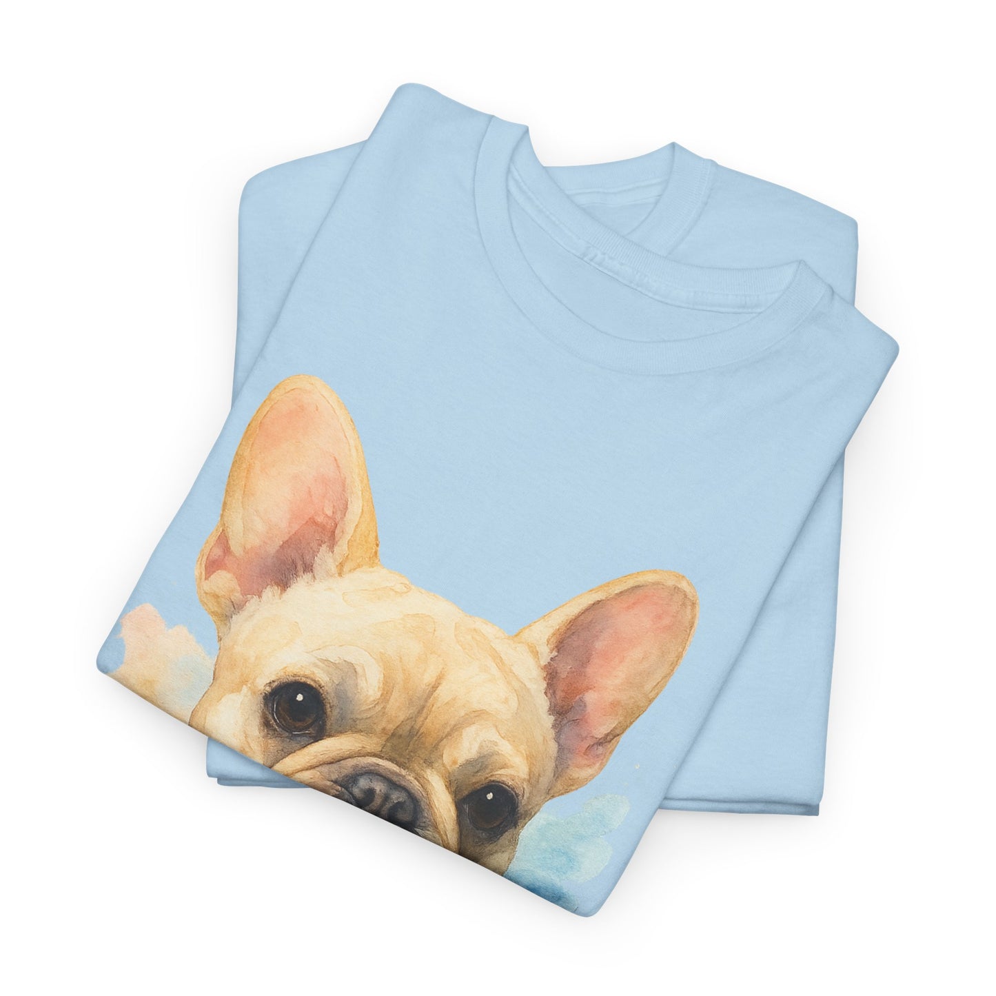 Watercolor French Bulldog T-Shirt | Artistic Frenchie Graphic Tee | Cute Dog Lover Shirt | Unique Gift for Him or Her