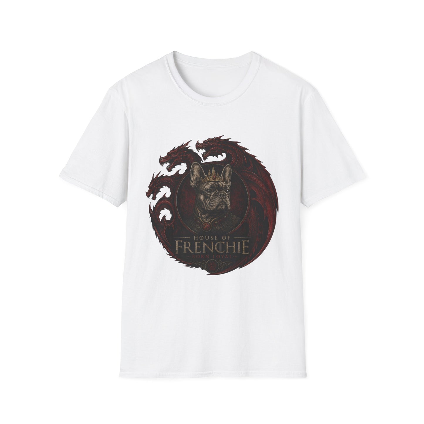Frenchie Dragon T-Shirt — Gothic French Bulldog Illustration Tee