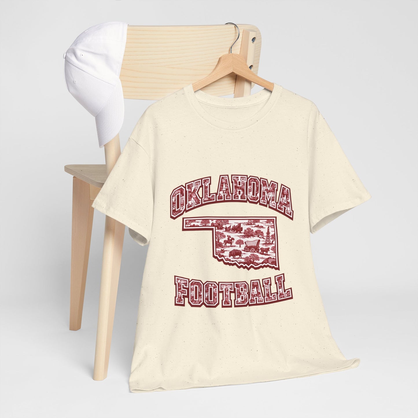 Oklahoma Football Shirt, Vintage Oklahoma Game Day Tee, Crimson Football Fan Shirt, Oklahoma State Toile Graphic Tee, College Football Gift