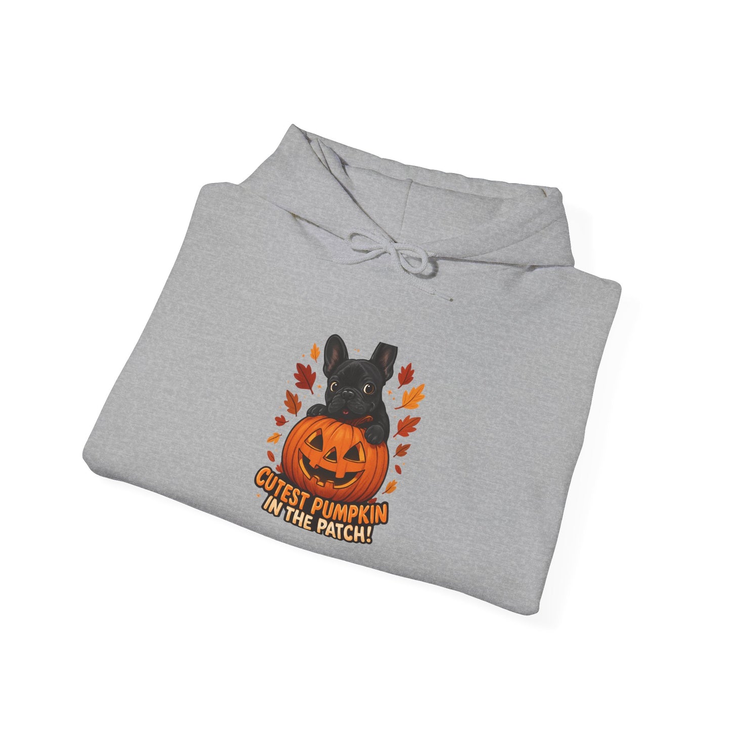 Cutest Pumpkin in the Patch Hoodie | Frenchie Fall Sweatshirt | Halloween Dog Lover Gift | Cozy French Bulldog Pumpkin Patch Hoodie