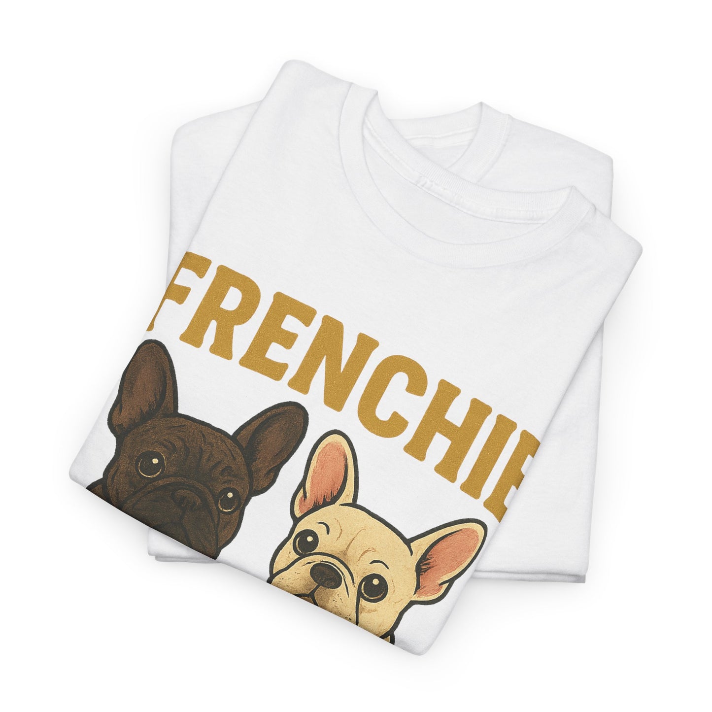 Frenchie Squad T-Shirt | Matching French Bulldog Lover Tee | Retro Dog Mom & Dad Shirt | Cute Frenchie Crew Top | Brindle & Cream Bulldog Graphic