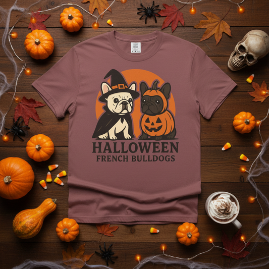 French Bulldog Halloween Sweatshirt | Spooky Frenchie Pullover | Ghost Dog Lover Crewneck | Cute Pumpkin Fall Sweater