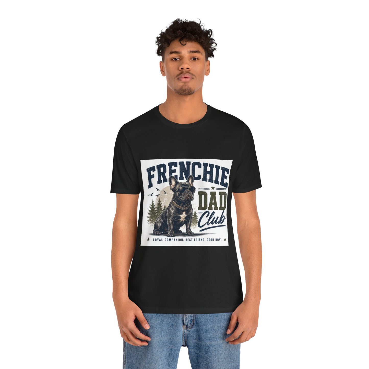 Frenchie Dad Club Shirt, French Bulldog Dad Tee, Dog Dad Gift, French Bulldog Shirt for Men, Father’s Day Frenchie T-Shirt, Dog Lover Graphic Tee