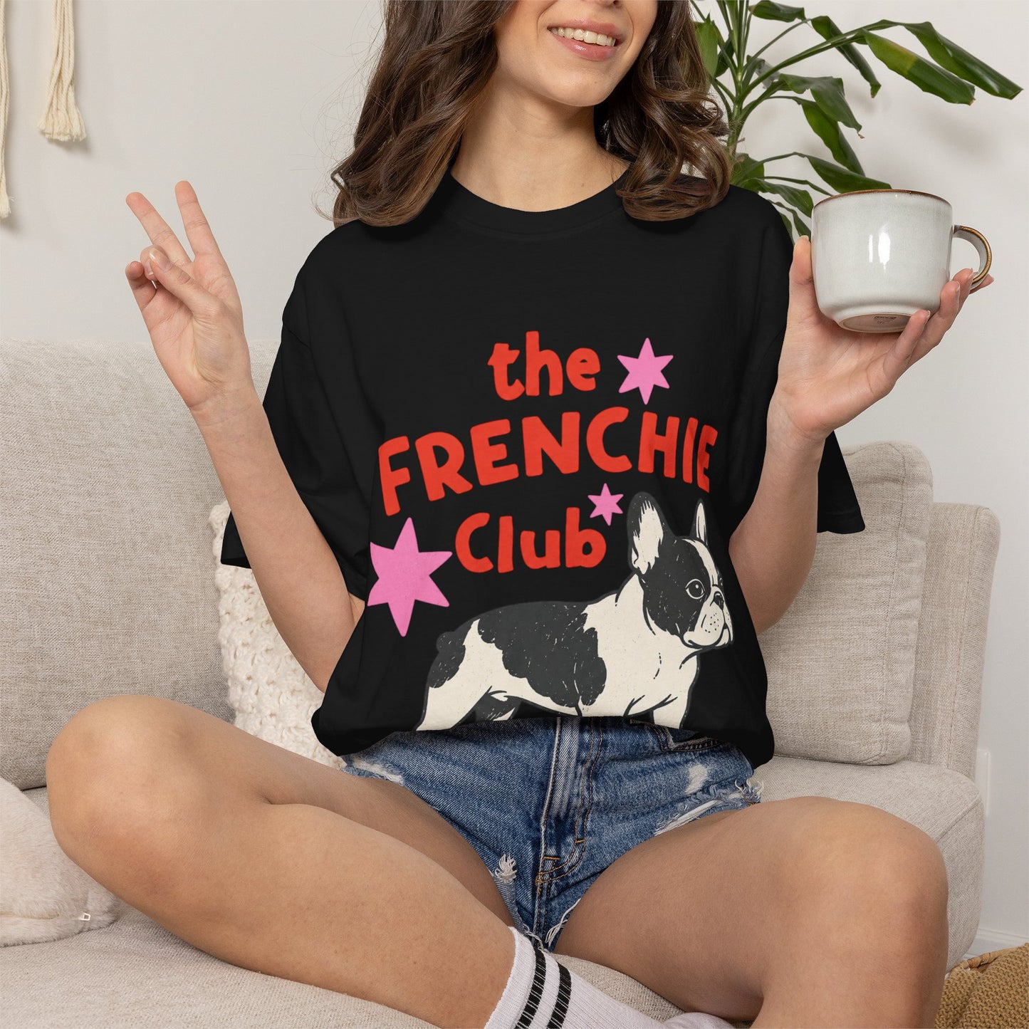 Frenchie Club Shirt, French Bulldog Graphic Tee, Short But Make It Cool Shirt, Cute Frenchie T-Shirt, Retro Dog Lover Gift, French Bulldog Lover Tee, Trendy Frenchie Shirt