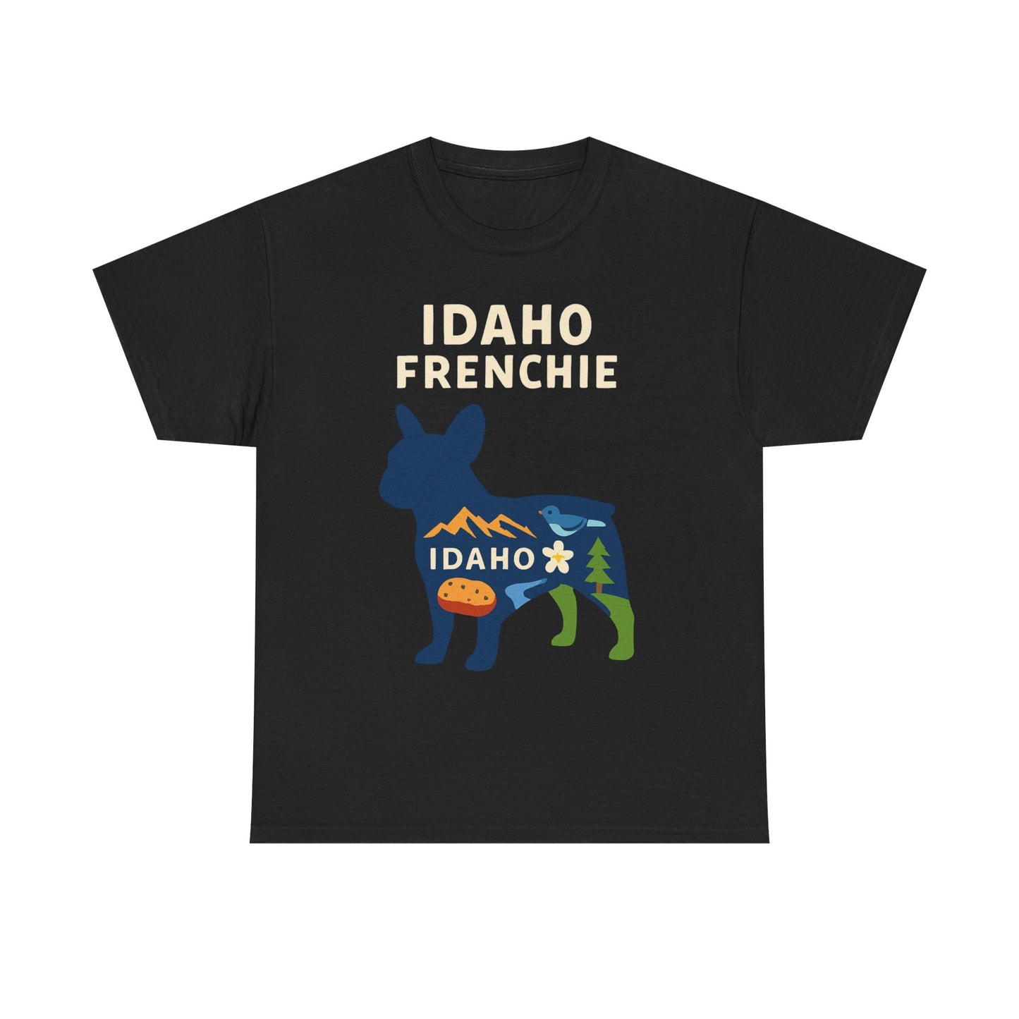 Idaho Frenchie T-Shirt | Idaho Dog Lover Tee | French Bulldog State Shirt | Idaho Gift for Frenchie Owners | Cute Frenchie Graphic Tee