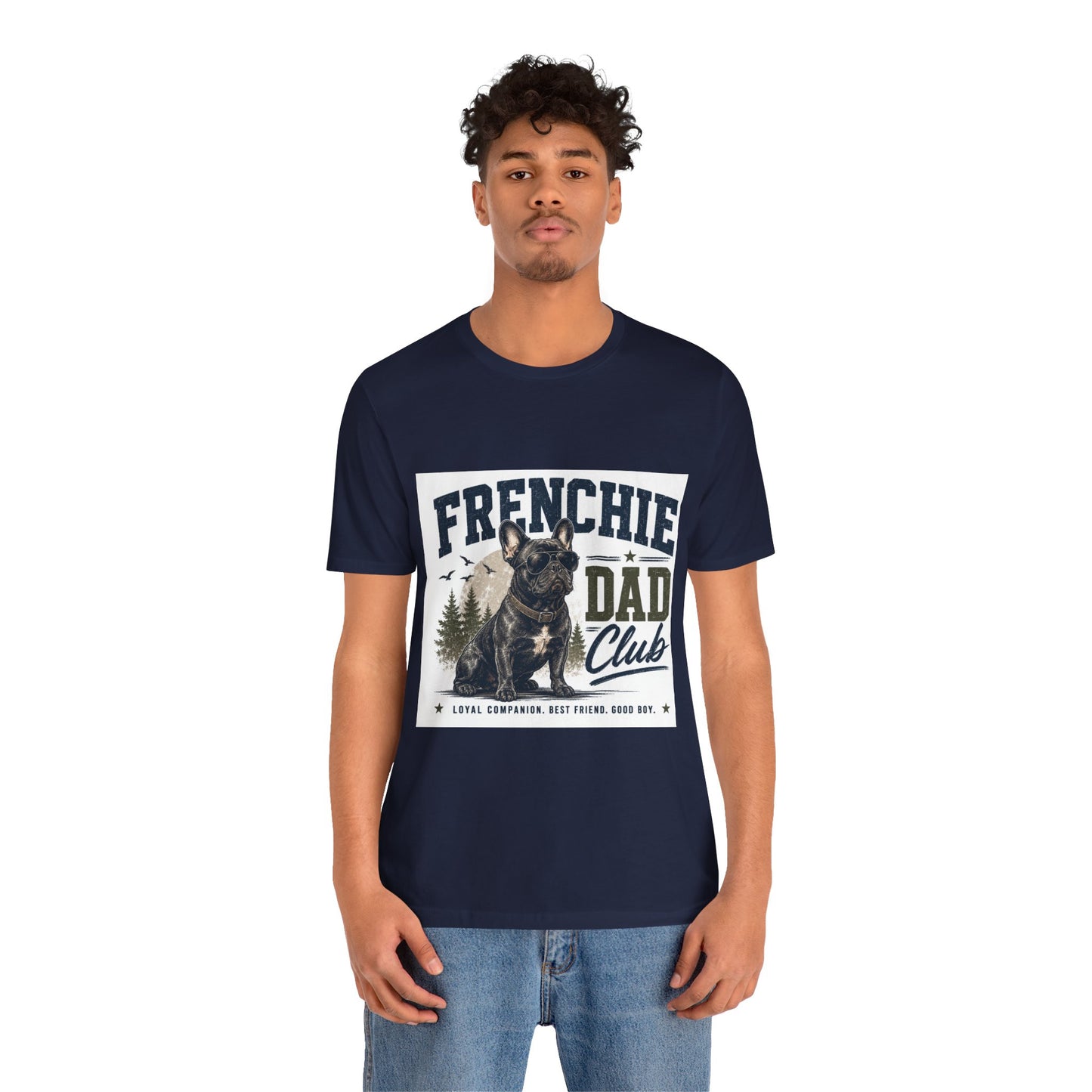Frenchie Dad Club Shirt, French Bulldog Dad Tee, Dog Dad Gift, French Bulldog Shirt for Men, Father’s Day Frenchie T-Shirt, Dog Lover Graphic Tee