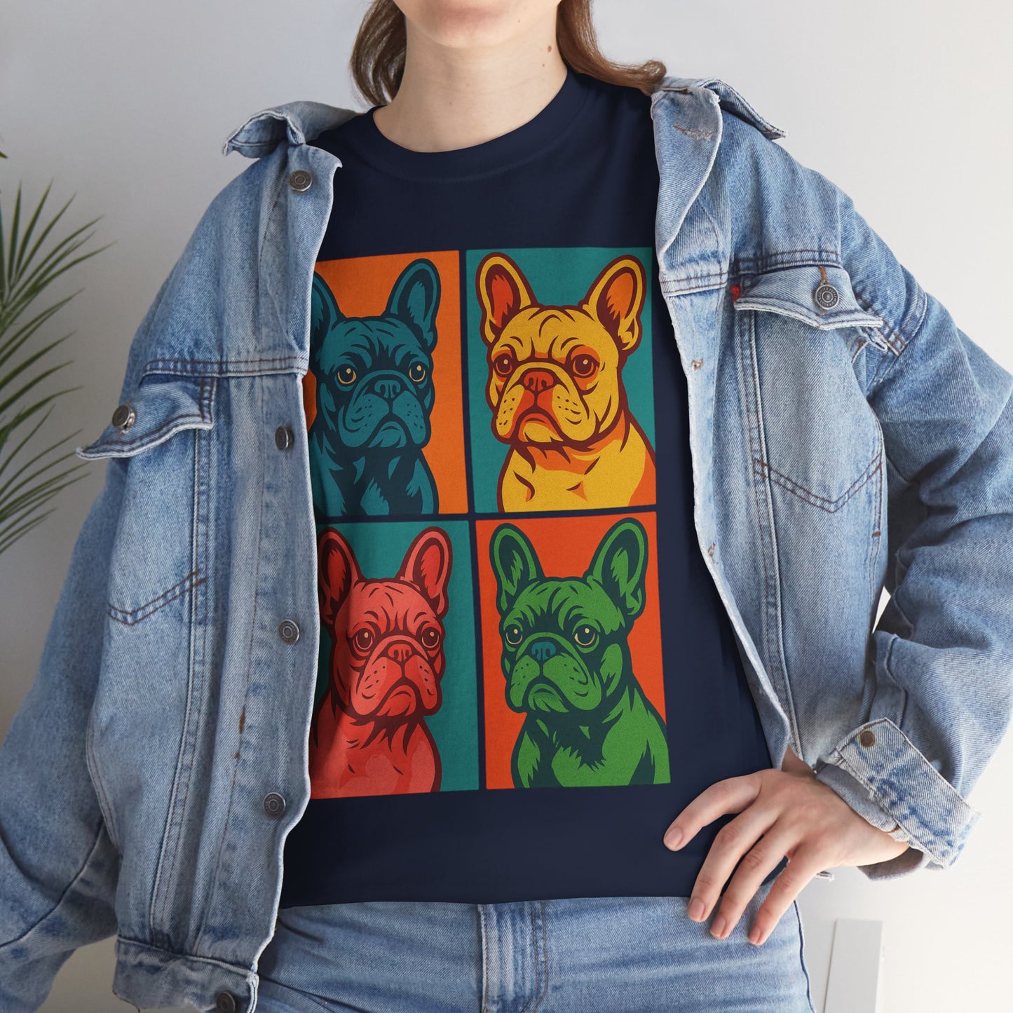 Pop Art French Bulldog T-Shirt • Colorful Frenchie Dog Tee • Retro Pop Art Dog Shirt • French Bulldog Lover Gift • Bright Graphic Dog Tee