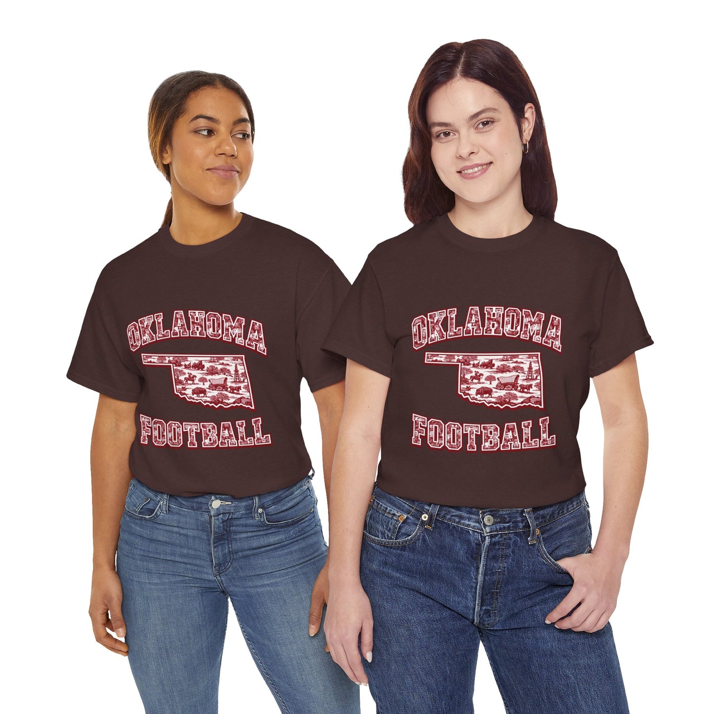 Oklahoma Football Shirt, Vintage Oklahoma Game Day Tee, Crimson Football Fan Shirt, Oklahoma State Toile Graphic Tee, College Football Gift