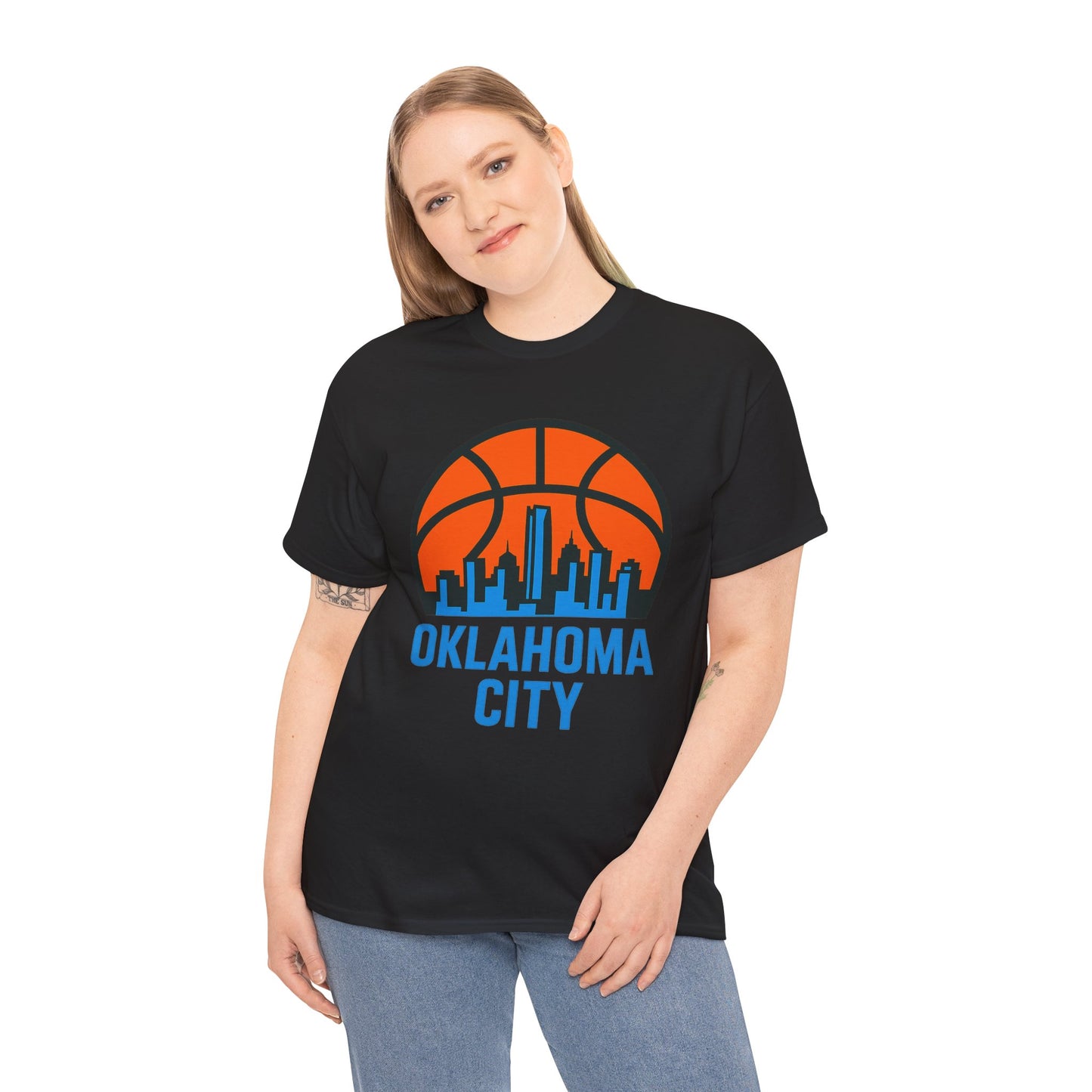 Oklahoma City Basketball Skyline T-Shirt