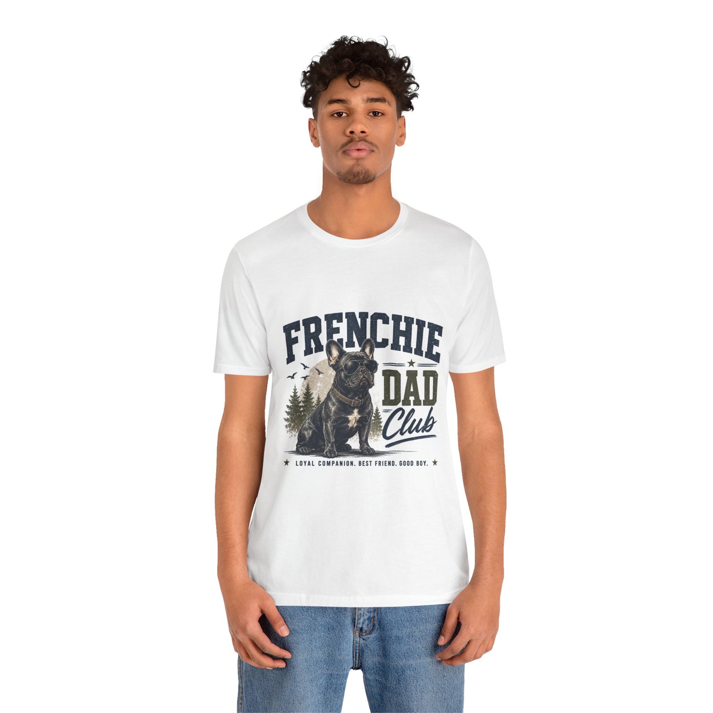 Frenchie Dad Club Shirt, French Bulldog Dad Tee, Dog Dad Gift, French Bulldog Shirt for Men, Father’s Day Frenchie T-Shirt, Dog Lover Graphic Tee