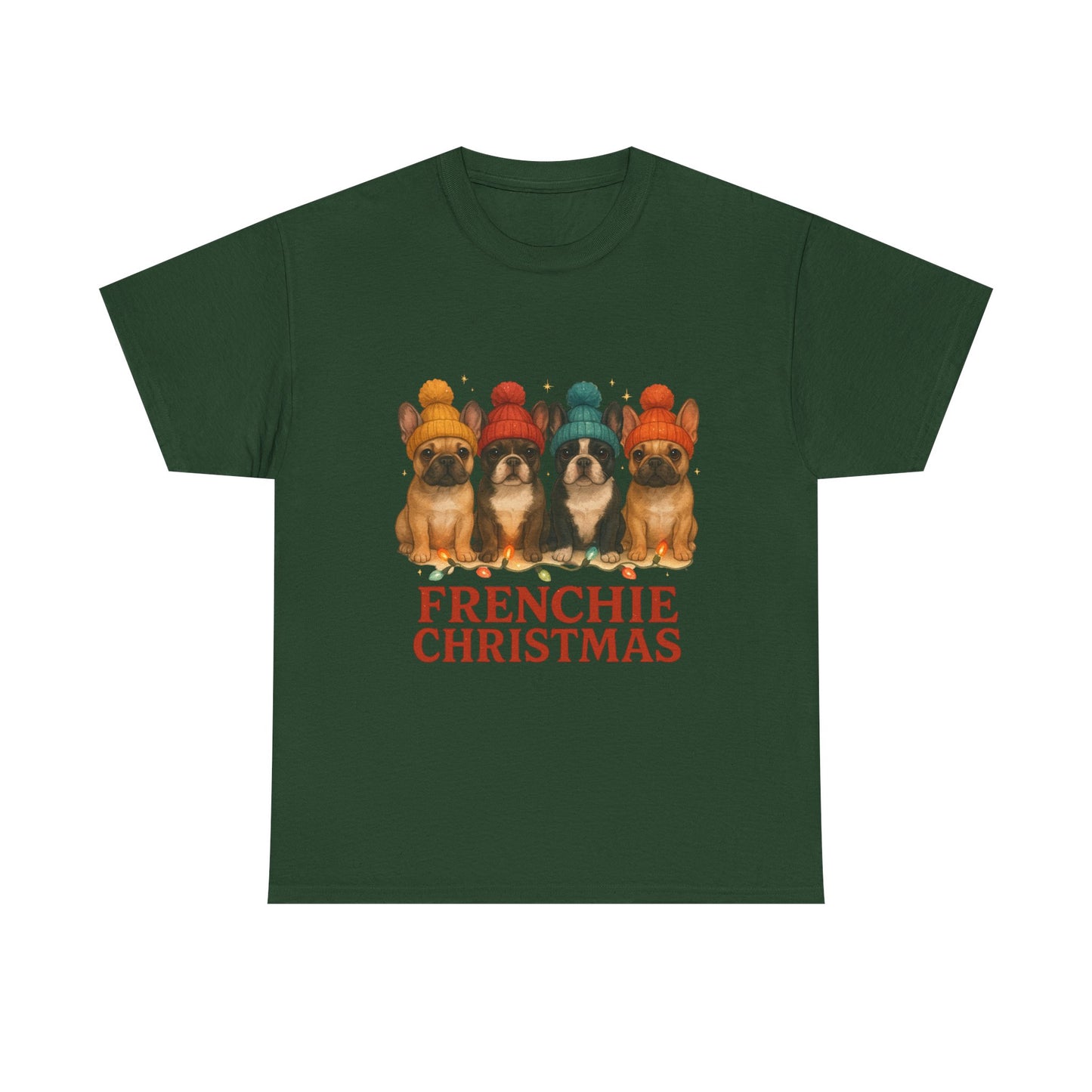 Frenchie Christmas Shirt | Cute French Bulldog Holiday Tee | Frenchie Dog Lovers Xmas Gift | Cozy Winter Pup T-Shirt