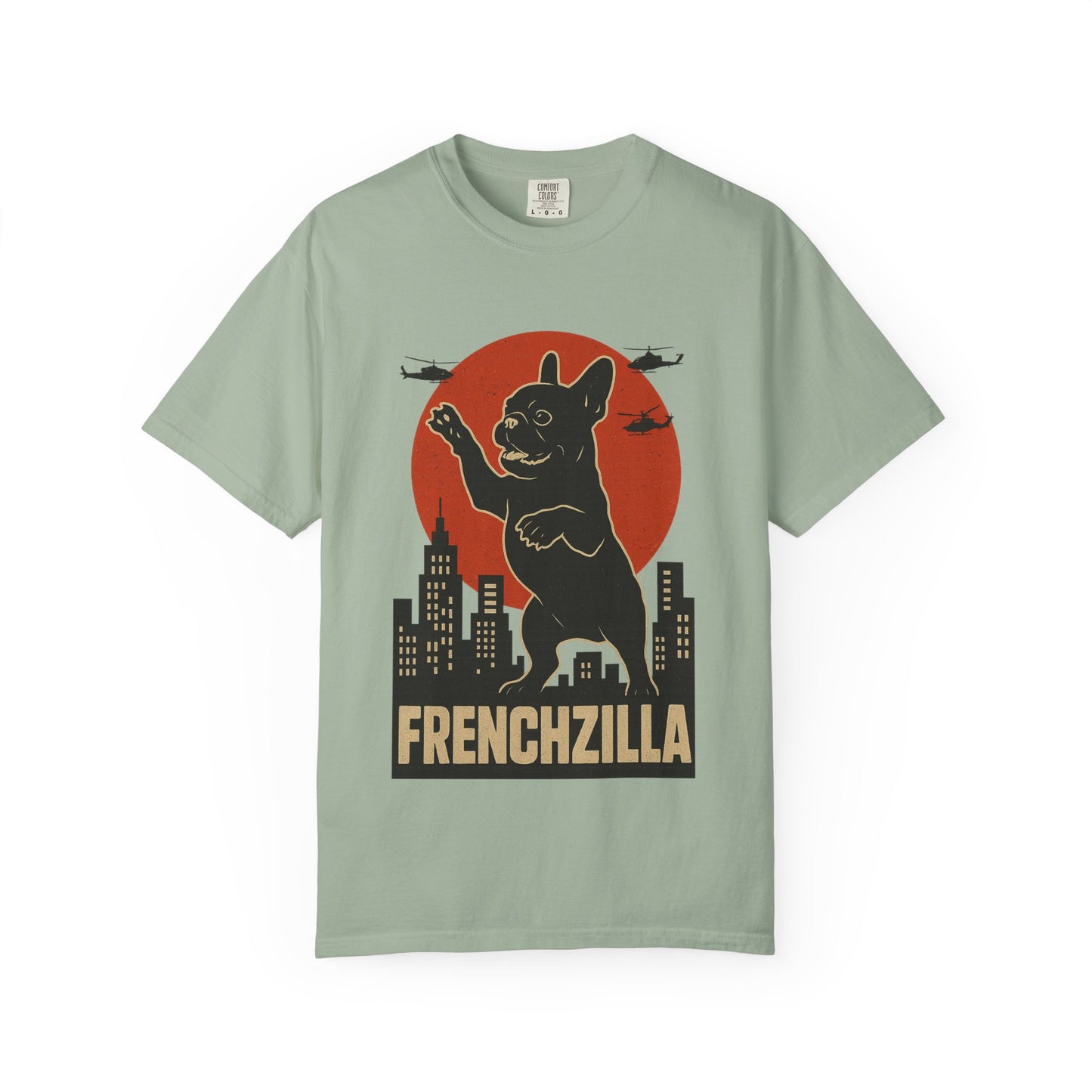 French Bulldogzilla T-shirt | Retro Japanese Frenchie Tee | Funny Inspired Dog Lover Gift | Unisex t-shirt