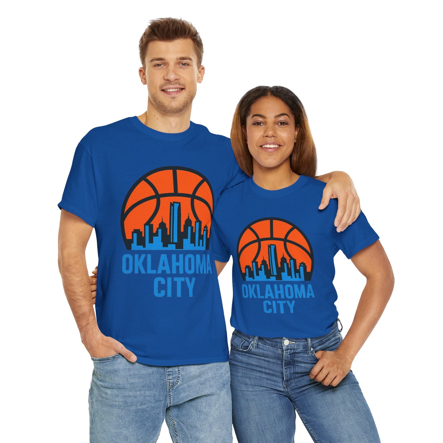 Oklahoma City Basketball Skyline T-Shirt