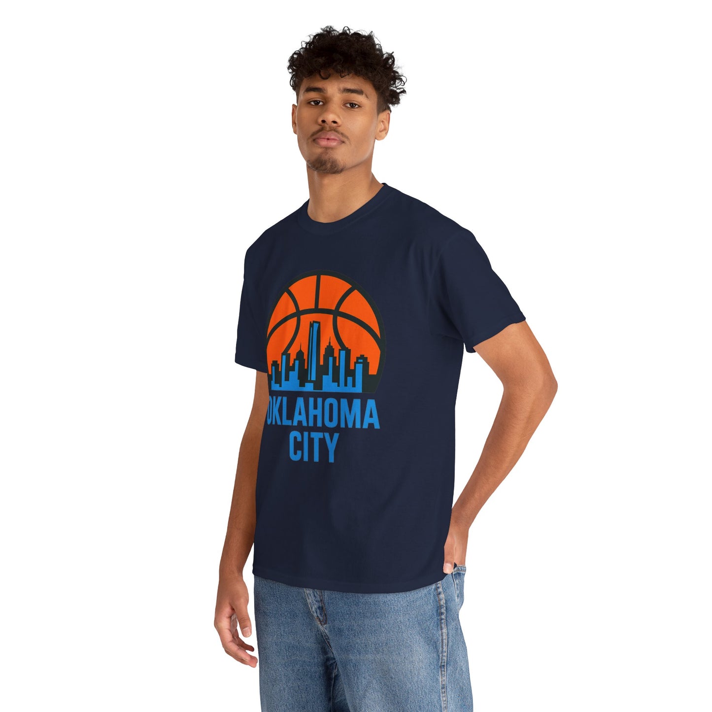 Oklahoma City Basketball Skyline T-Shirt