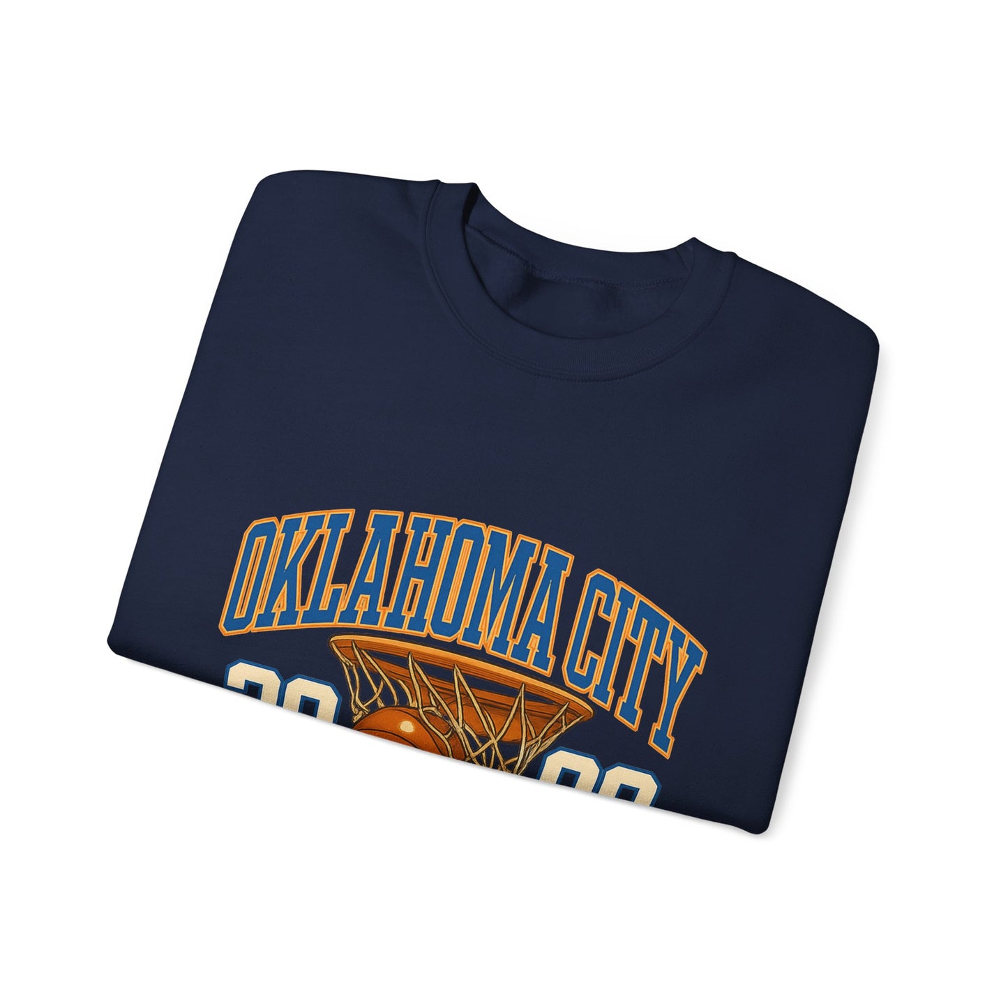 Oklahoma City Basketball Sweatshirt, Unisex Crewneck, Sports Fan Gift, Casual Wear, Basketball Apparel, Team Pride