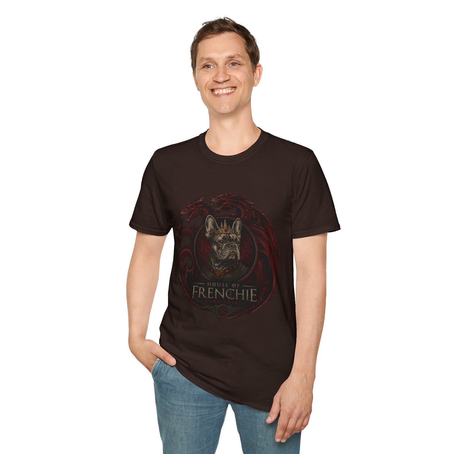 Frenchie Dragon T-Shirt — Gothic French Bulldog Illustration Tee