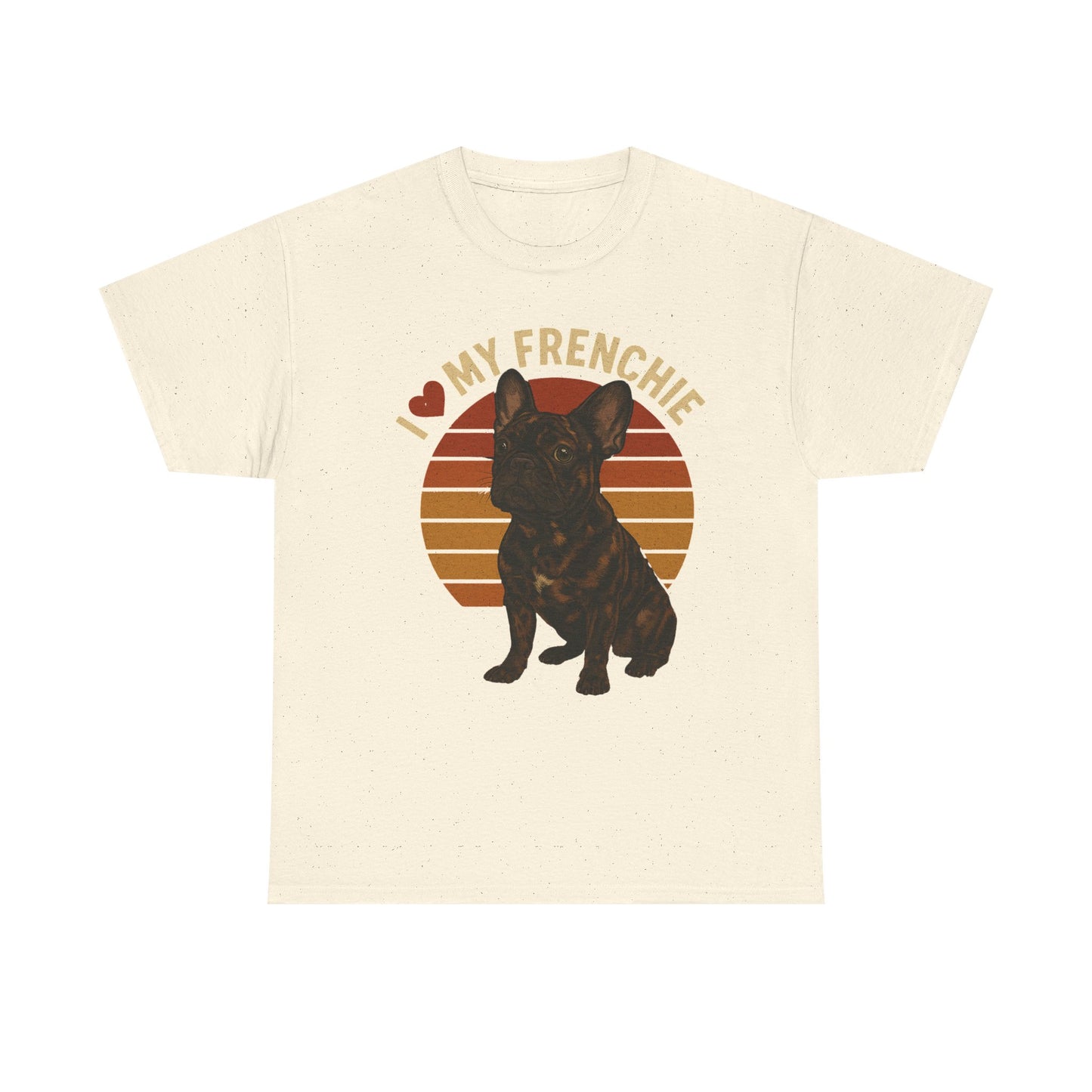I Love My Frenchie T-Shirt | Merle French Bulldog Retro Tee | Vintage Dog Lover Shirt | Frenchie Mom & Dad Gift