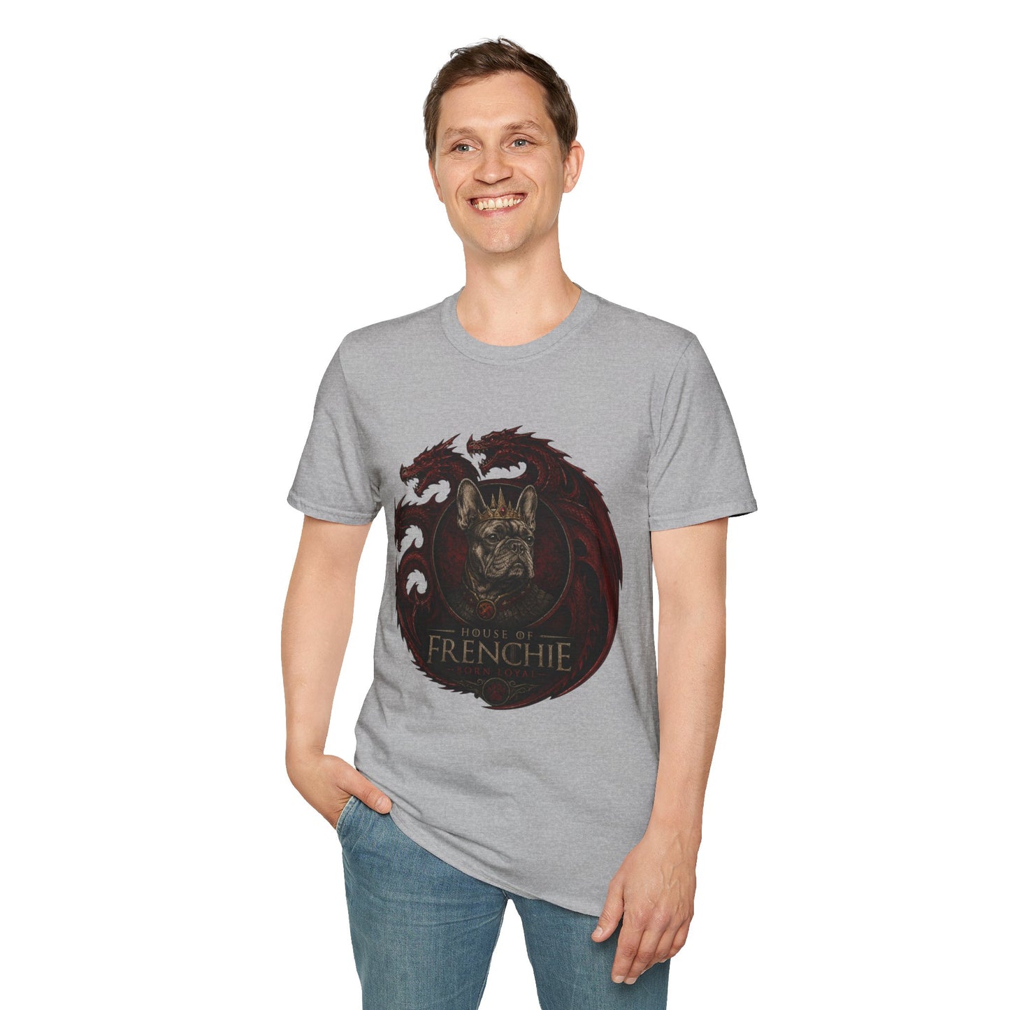 Frenchie Dragon T-Shirt — Gothic French Bulldog Illustration Tee