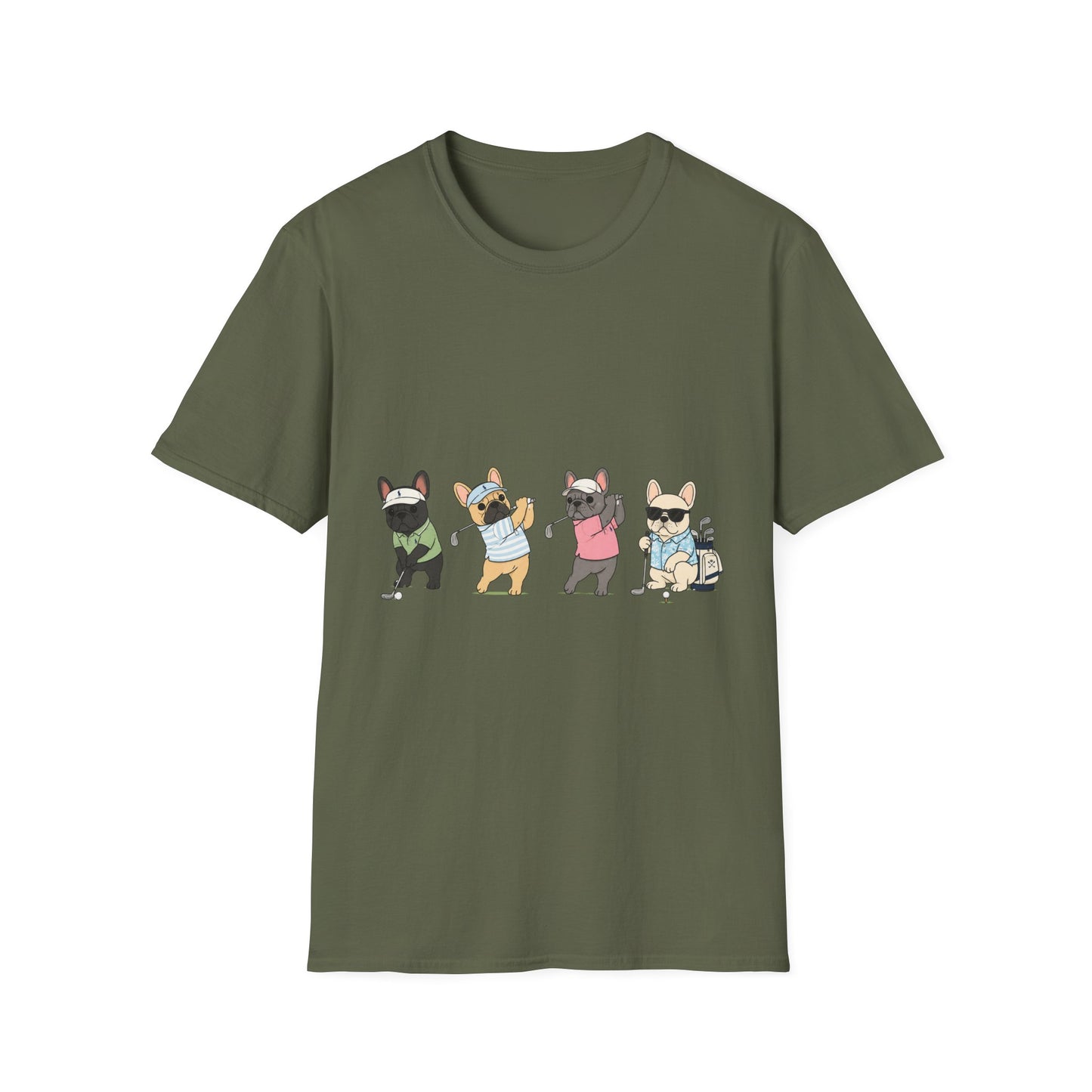 Frenchie Golf Shirt, French Bulldog Golf Tee, Funny Golfer Dog Shirt, Golf Lover Gift, Frenchie Country Club Shirt, Dog Dad Golf Tee