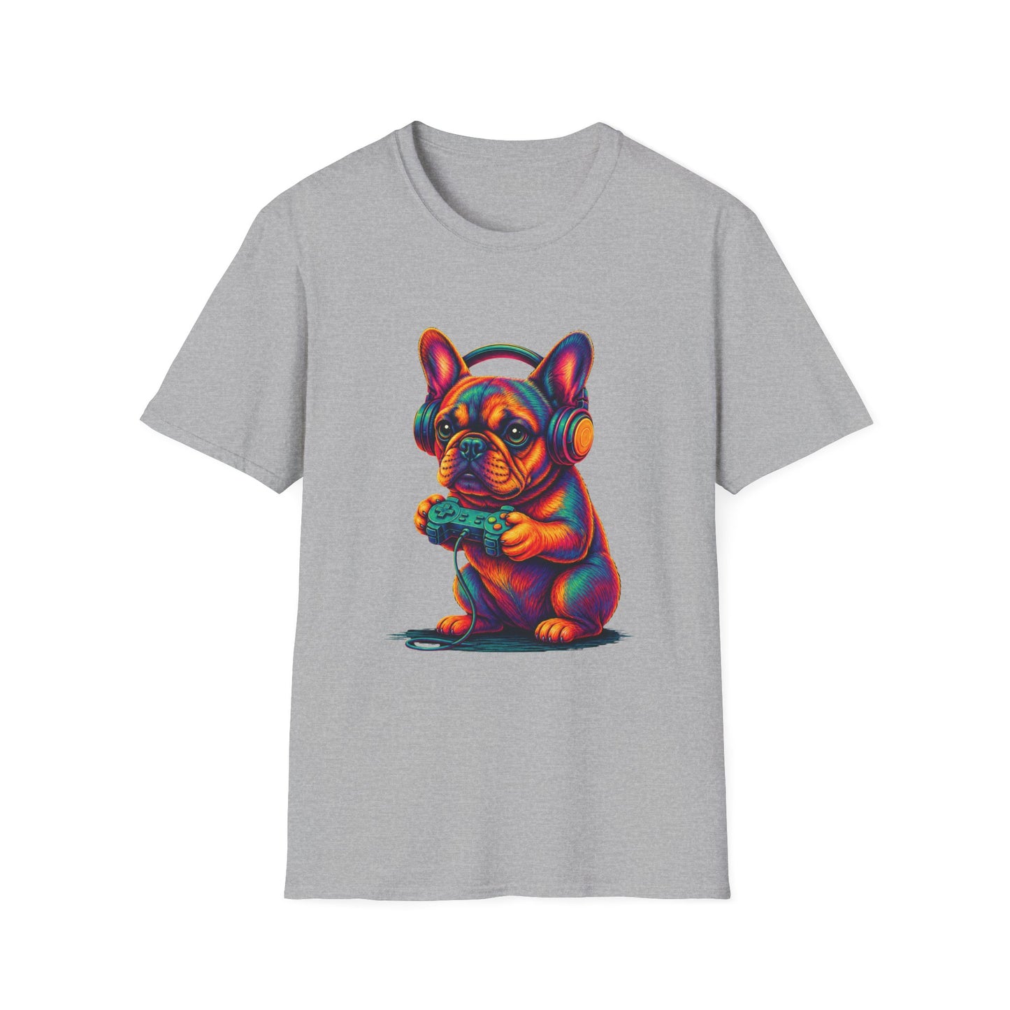 French Bulldog Gamer Shirt, Gaming Frenchie Tee, Gamer Dog Shirt, Video Game Lover Gift, Frenchie Gamer Gift, Cute French Bulldog Shirt, Dog Lover Tee