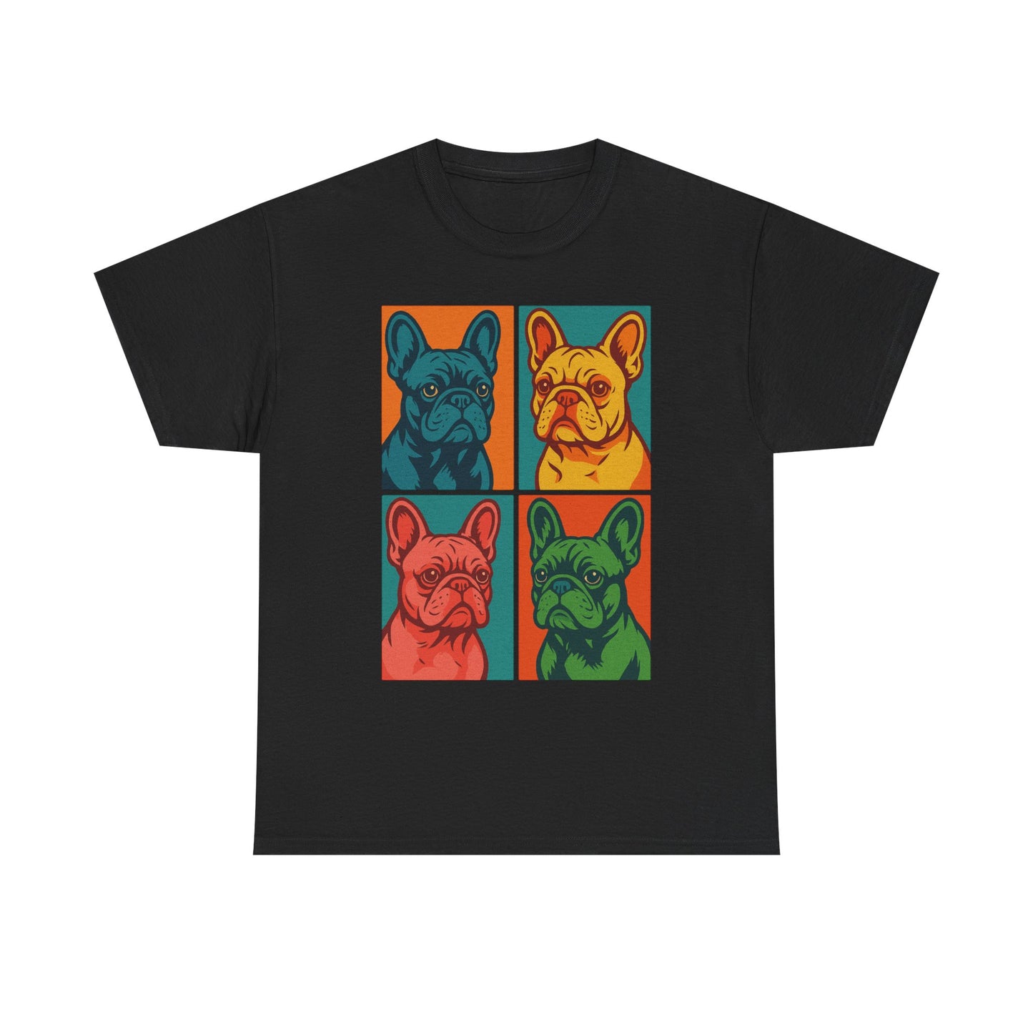Pop Art French Bulldog T-Shirt • Colorful Frenchie Dog Tee • Retro Pop Art Dog Shirt • French Bulldog Lover Gift • Bright Graphic Dog Tee