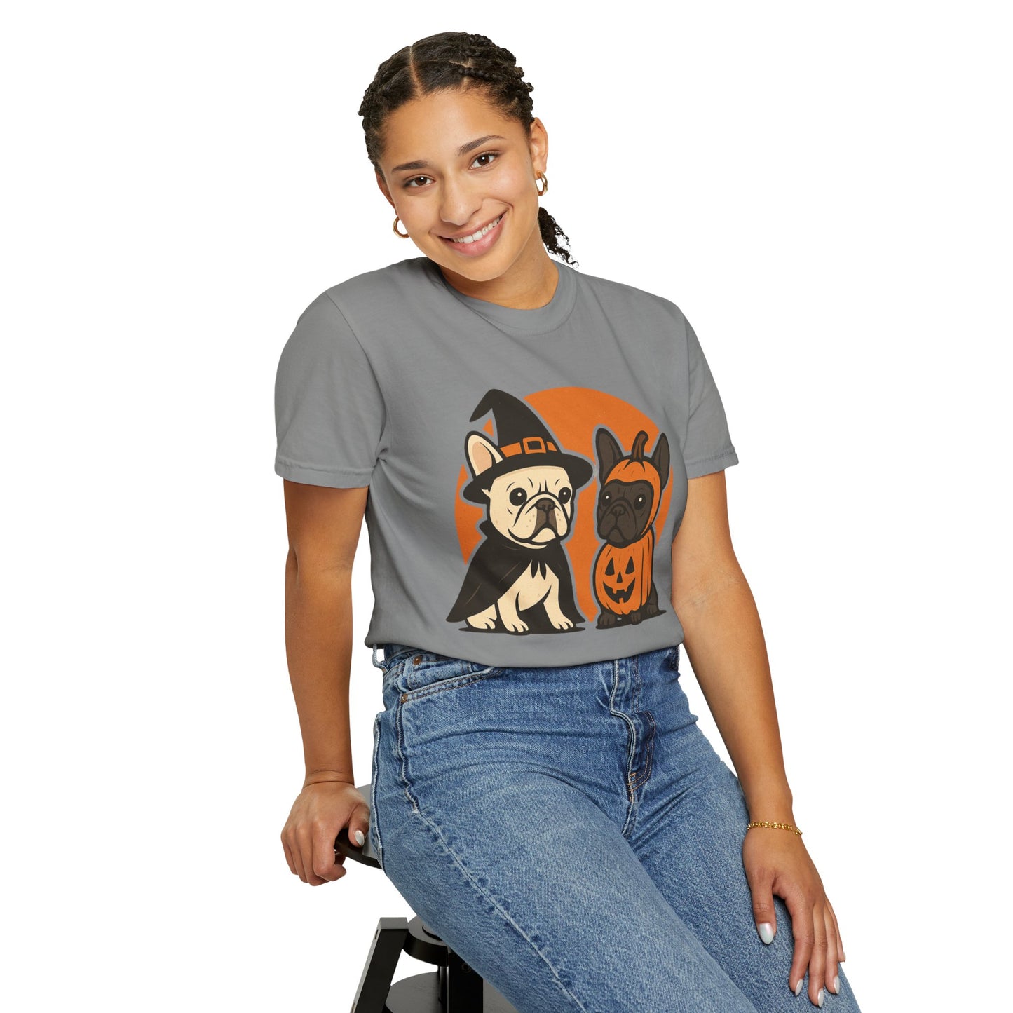 French Bulldog Halloween T-Shirt | Cute Spooky Frenchie Tee | Funny Dog Lover Shir