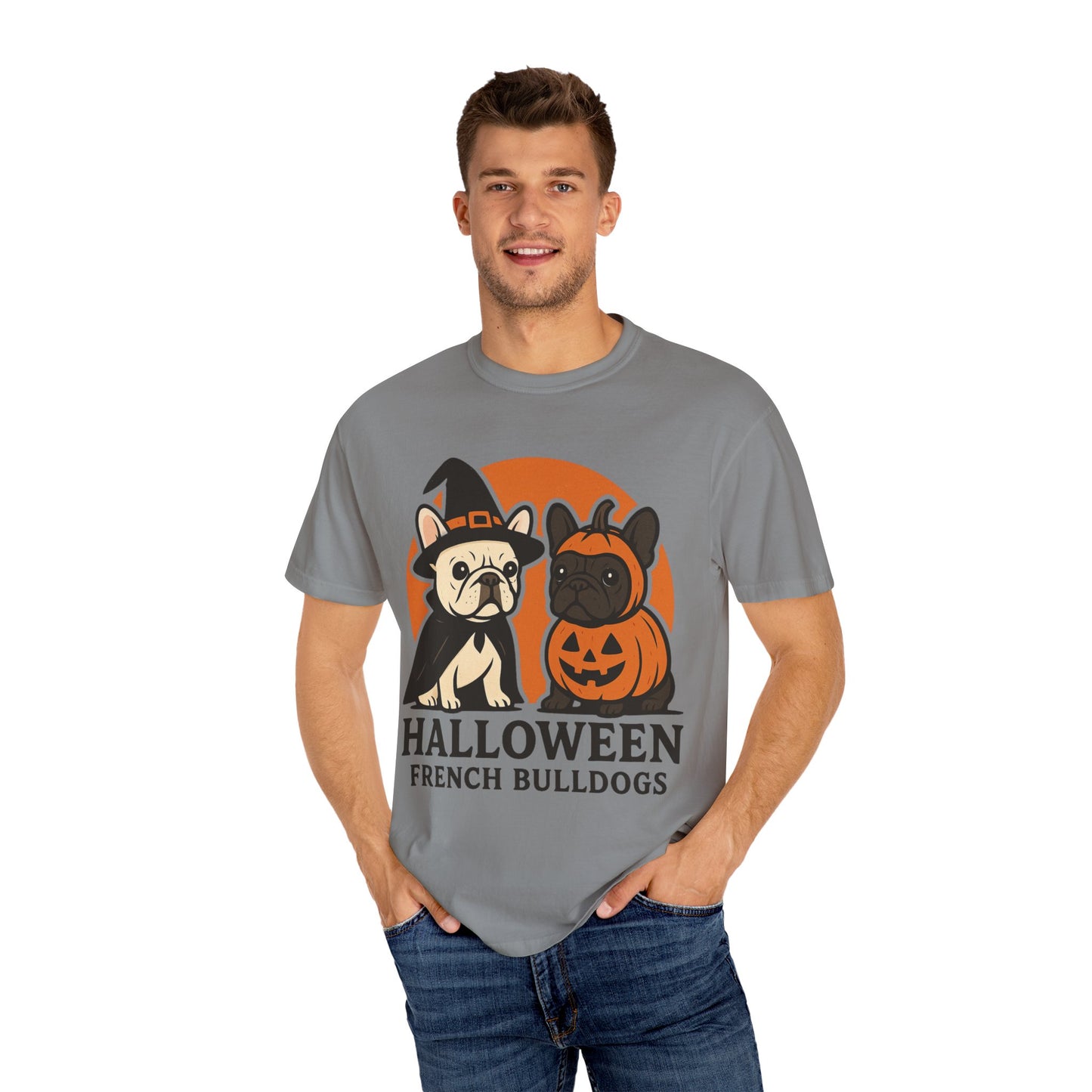 French Bulldog Halloween Sweatshirt | Spooky Frenchie Pullover | Ghost Dog Lover Crewneck | Cute Pumpkin Fall Sweater