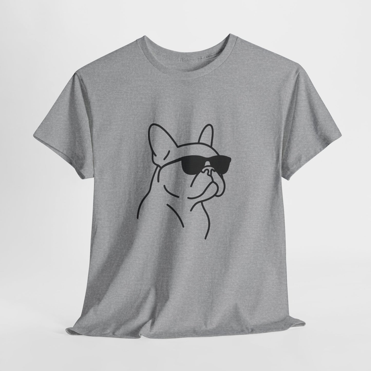 Cool Frenchie Line Art T-Shirt | Minimalist French Bulldog Tee | Dog Lover Gift | Frenchie Mom Shirt | Cute Pet Outline Graphic Tee