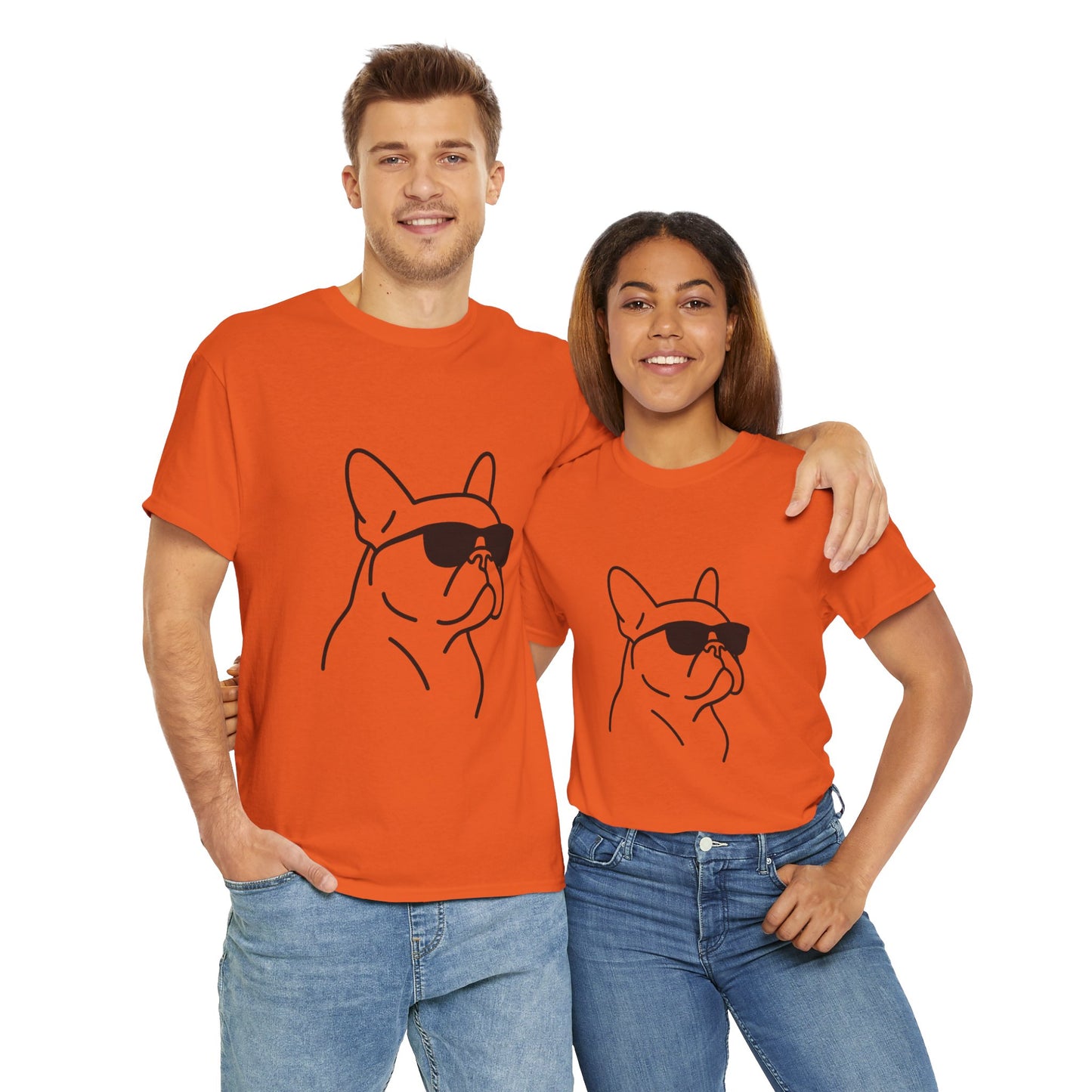 Cool Frenchie Line Art T-Shirt | Minimalist French Bulldog Tee | Dog Lover Gift | Frenchie Mom Shirt | Cute Pet Outline Graphic Tee