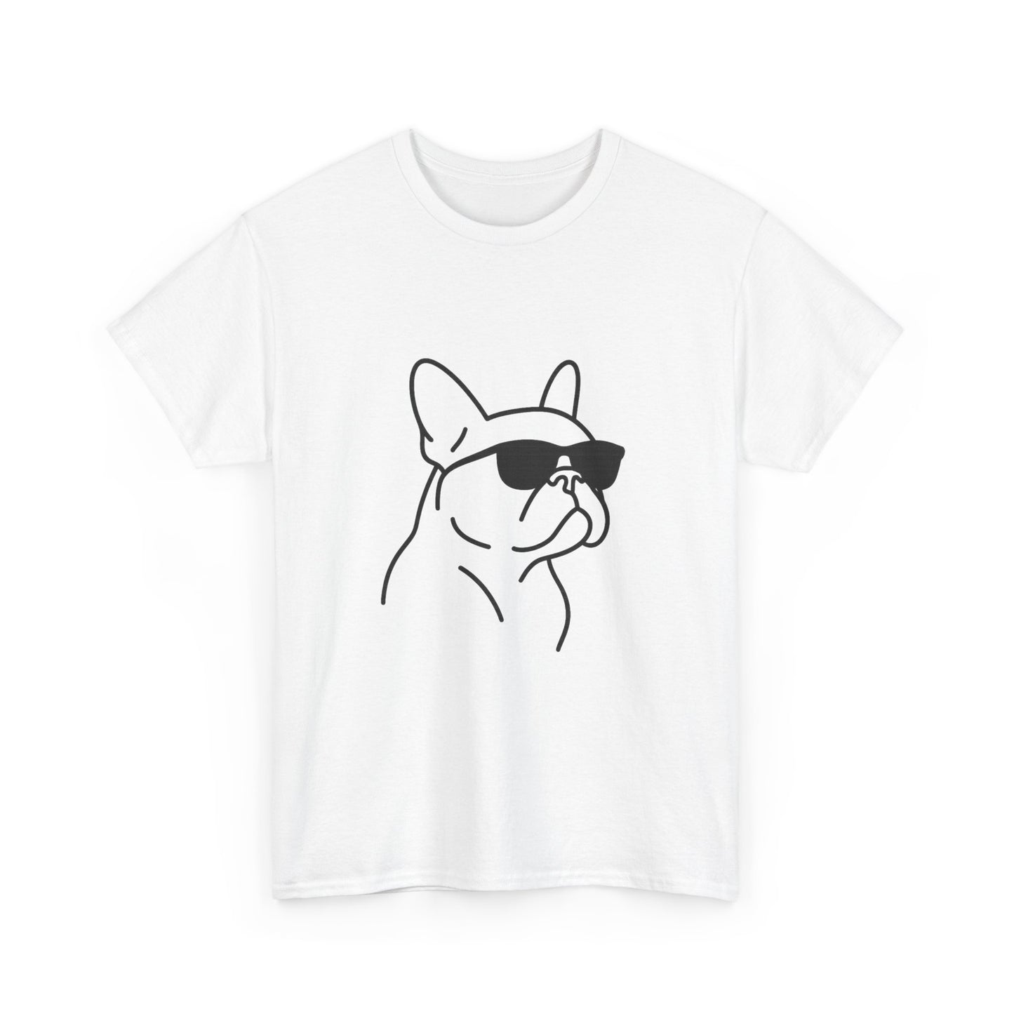 Cool Frenchie Line Art T-Shirt | Minimalist French Bulldog Tee | Dog Lover Gift | Frenchie Mom Shirt | Cute Pet Outline Graphic Tee